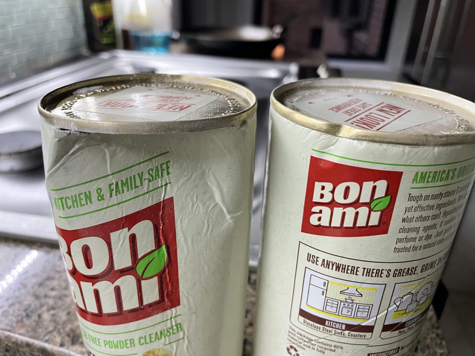 BON AMI Powder Cleanser for Kitchens & Bathrooms - All Types of Surfaces, Cleans Grime & Dirt, Polishes Surfaces, Absorbs Odors (Single 1 Pack) - Customer Photo 1