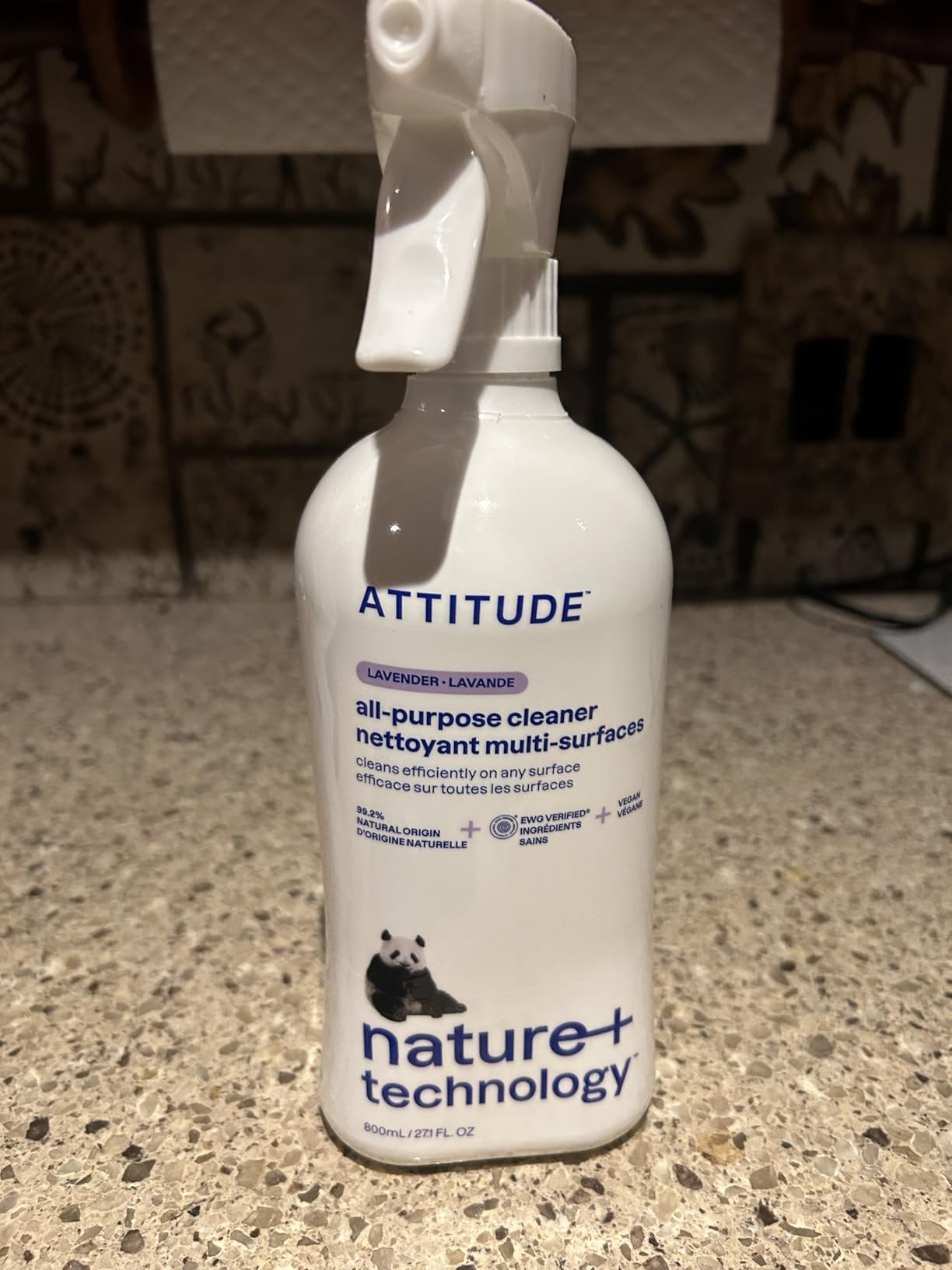 ATTITUDE All Purpose Cleaner Spray, EWG Verified, Vegan, Made with 94% Plant-Based Ingredients, Streak-Free for Kitchen, Bathroom, Glass & More, Citrus Zest Scent, 27.1 Fl Oz - Customer Photo 0