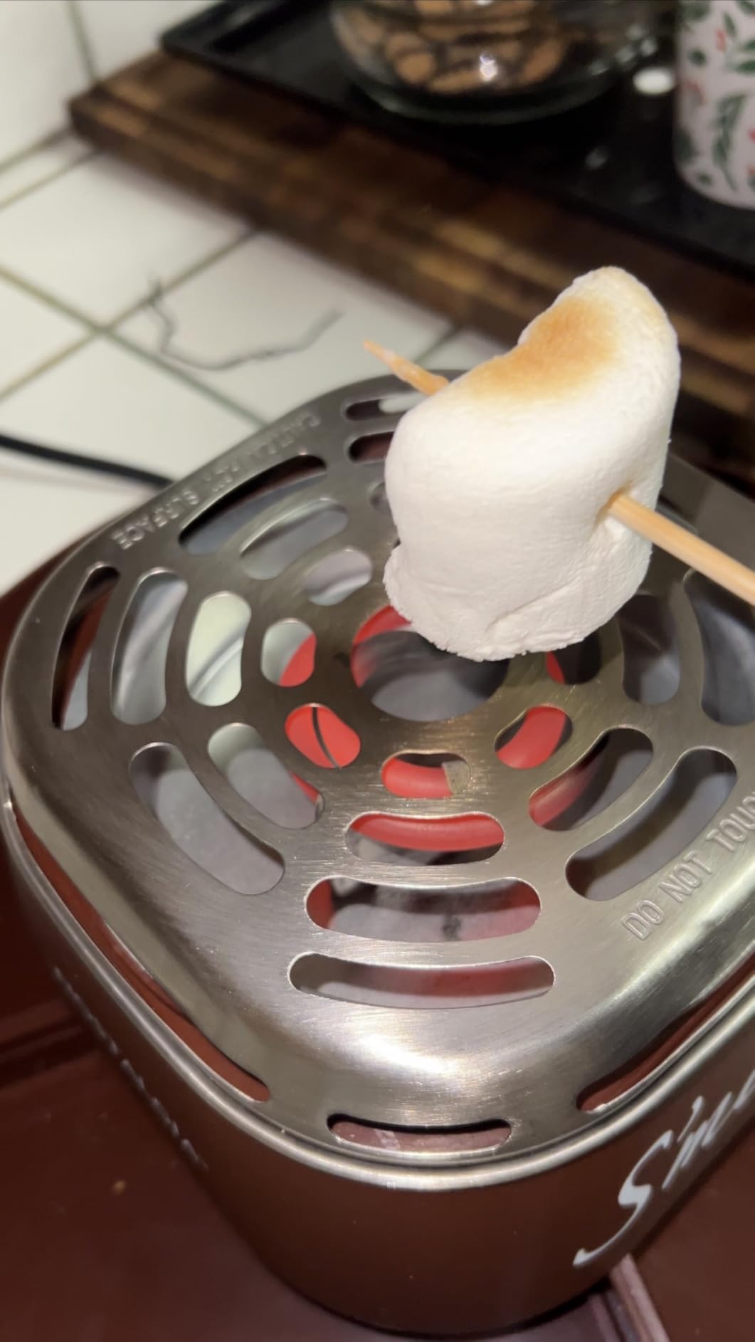 Nostalgia Tabletop Indoor Electric S'mores Maker - Smores Kit With Marshmallow Roasting Sticks and 4 Trays for Graham Crackers, Chocolate, and Marshmallows - Movie Night Supplies - Brown - Customer Photo 2