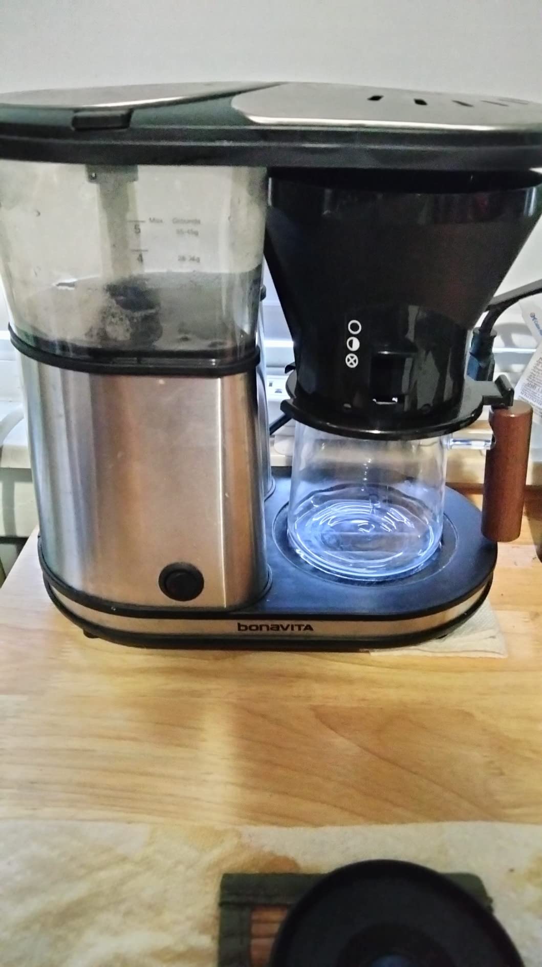 Bonavita 5 Cup Drip Coffee Maker Machine, One-Touch Pour Over, Auto Pause Brewing with Stainless Steel Double Wall Thermal Carafe, SCA Certified, Dishwasher Safe, BV1500TS - Customer Photo 1