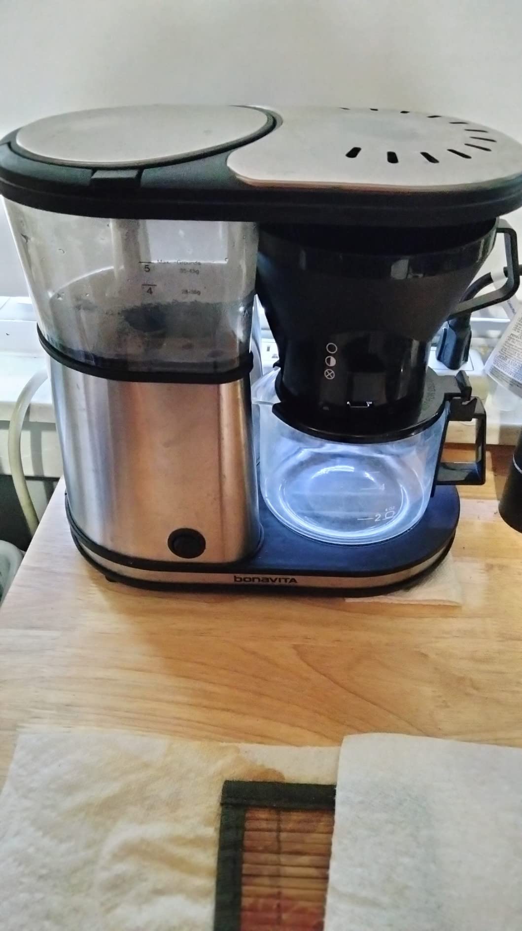 Bonavita 5 Cup Drip Coffee Maker Machine, One-Touch Pour Over, Auto Pause Brewing with Stainless Steel Double Wall Thermal Carafe, SCA Certified, Dishwasher Safe, BV1500TS - Customer Photo 2