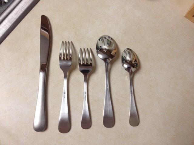 Liberty Tabletop Satin Annapolis 45 Piece Flatware set for 8 Made in USA - Customer Photo 3