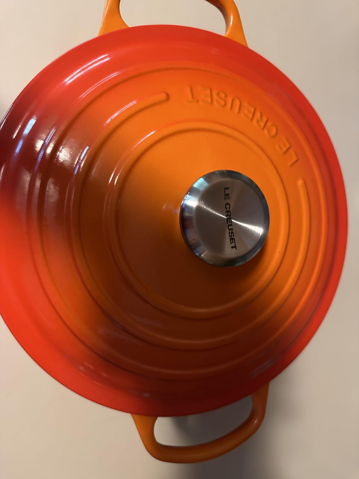 Le Creuset Enameled Cast Iron Signature Round Dutch Oven, 7.25 qt., Cerise - Customer Photo 5