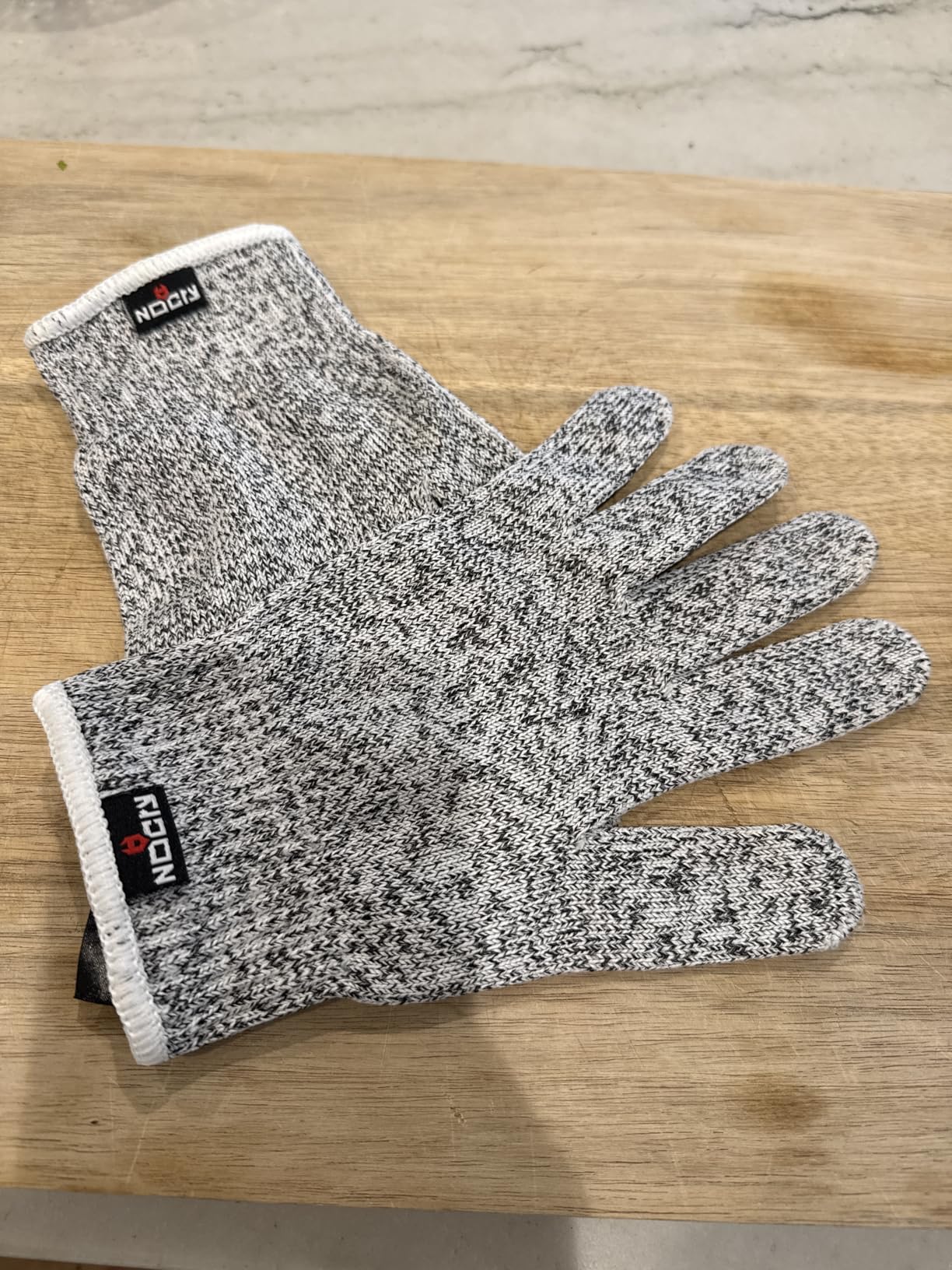 NoCry Premium Cut Resistant Gloves Food Grade - 100% Food Safe - Level 5 Meat Cutting Glove for Chefs & Butchers - Perfect Mandoline Glove or Oyster Shucking Gloves with Superior Comfort & Dexterity customer photo 1