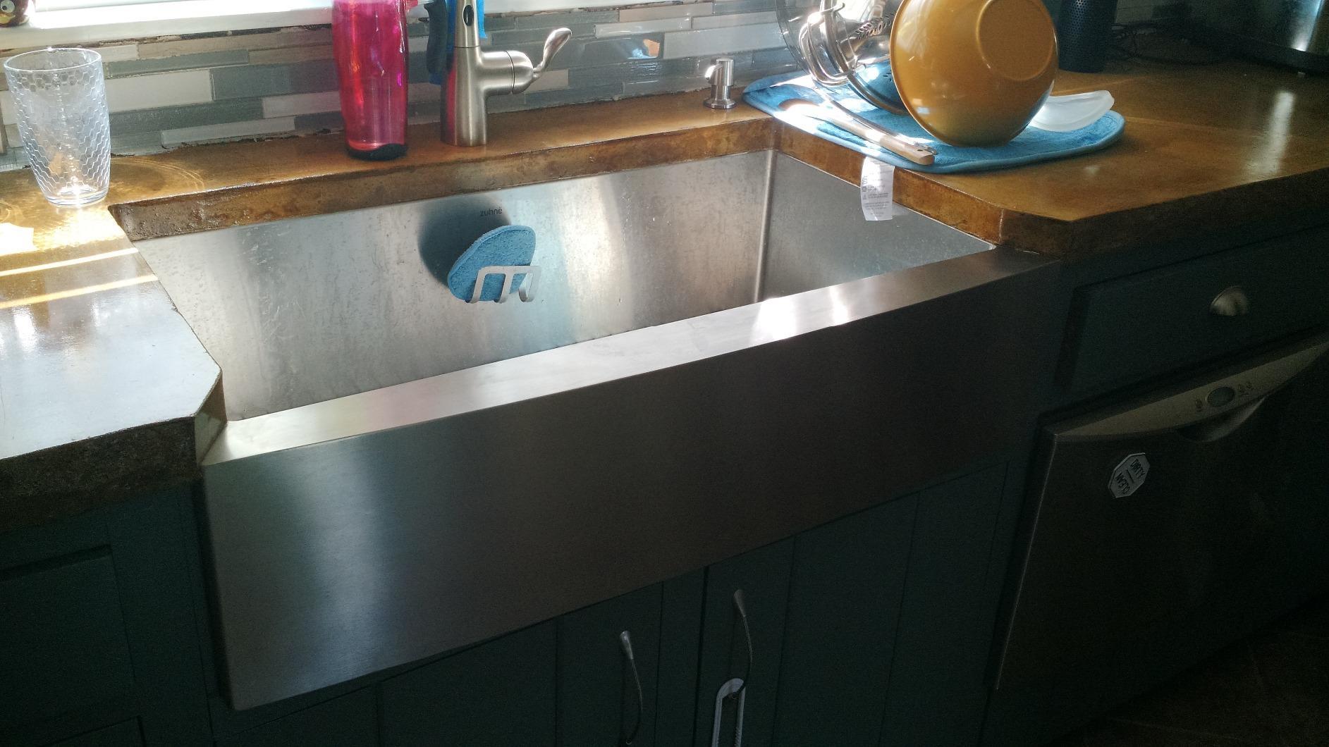 ZUHNE Stainless Steel Farmhouse Kitchen Sink (30-Inch Apron Front, 16-Gauge Single Bowl) - Customer Photo 5