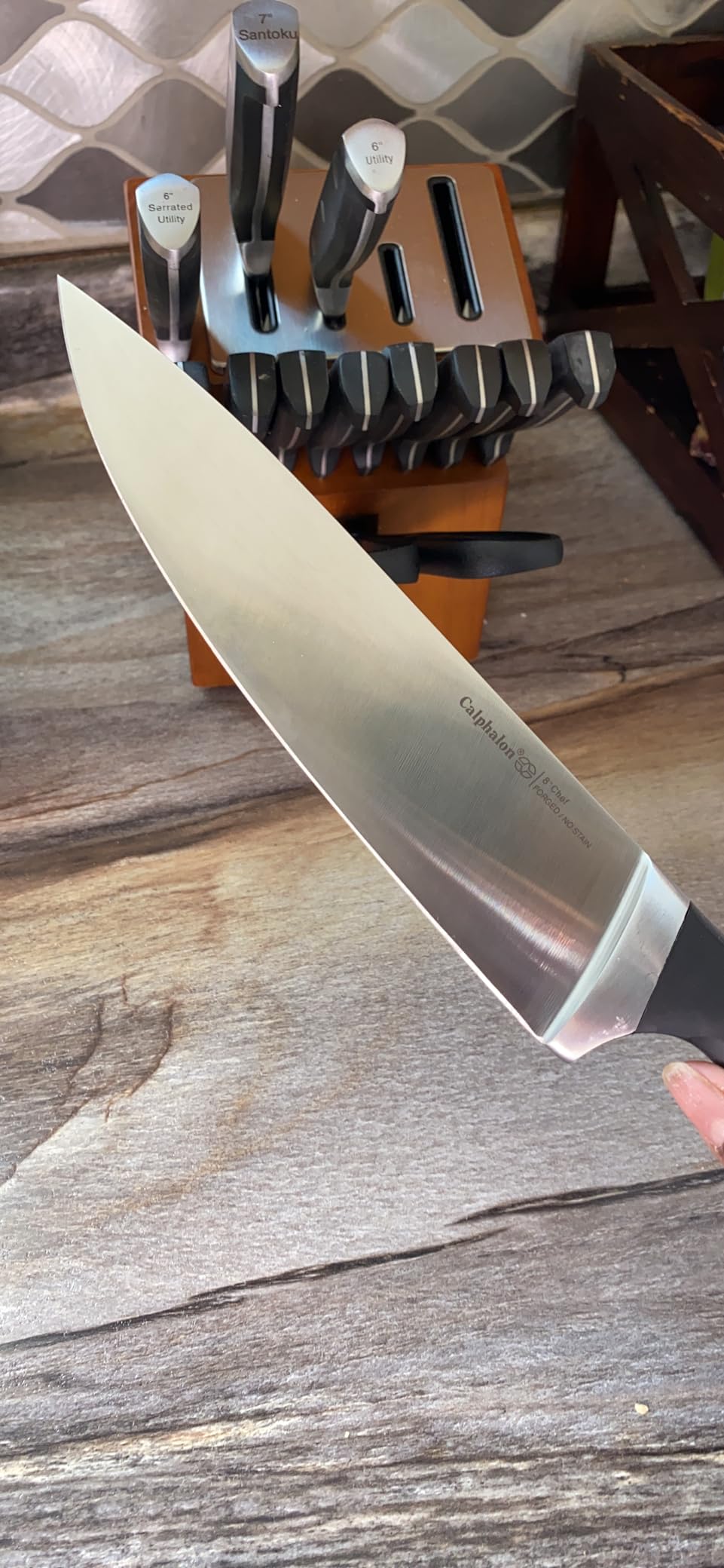 Calphalon Classic Self-Sharpening Cutlery Knife Block Set with SharpIN Technology, 15 piece - Customer Photo 2