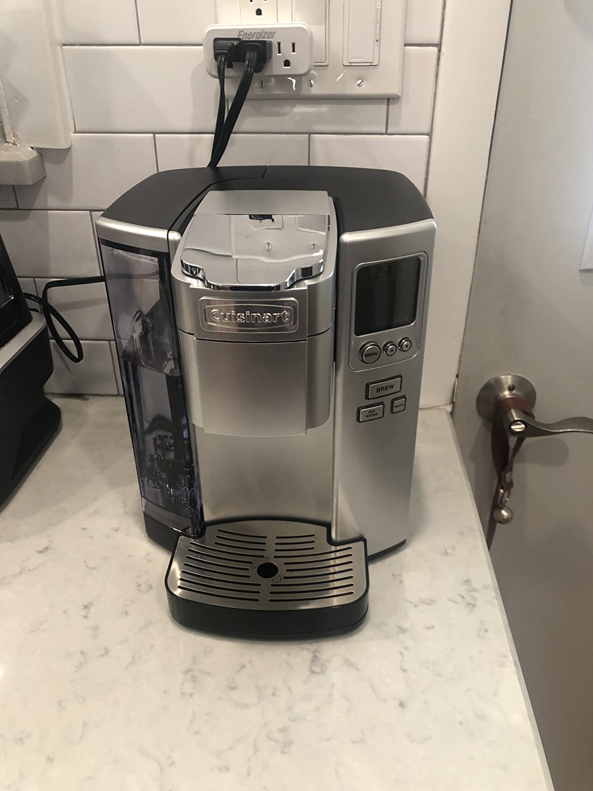 Cuisinart Coffee Maker, Single Serve 72-Ounce Reservoir Pod Coffee Machine, Programmable Brewing & Hot Water Dispenser, 3 Cup-Size Settings, Stainless Steel, SS-10P1, Silver customer photo 2