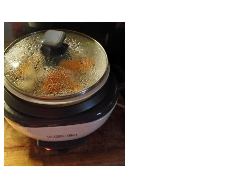 BLACK+DECKER 16-Cup Rice Cooker, RC516, 8-Cup Uncooked Rice, Steaming Basket, Removable Non-Stick Bowl, One Touch - Customer Photo 3