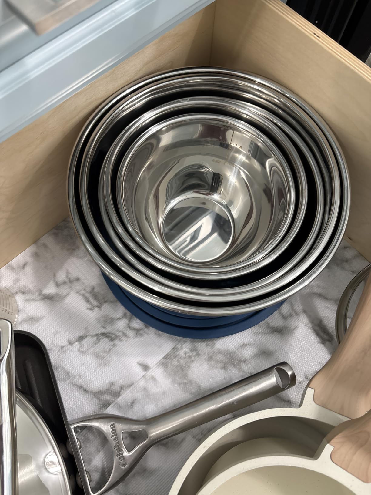 Priority Chef Premium Mixing Bowls With Lids Set, Airtight Lids, Thicker Stainless Steel, Non-Slip Base, 5 Nesting Steel Bowls for Kitchen, Large Prep Metal Bowl Set 1.5/2/3/4/5 Qt, Black - Customer Photo 1