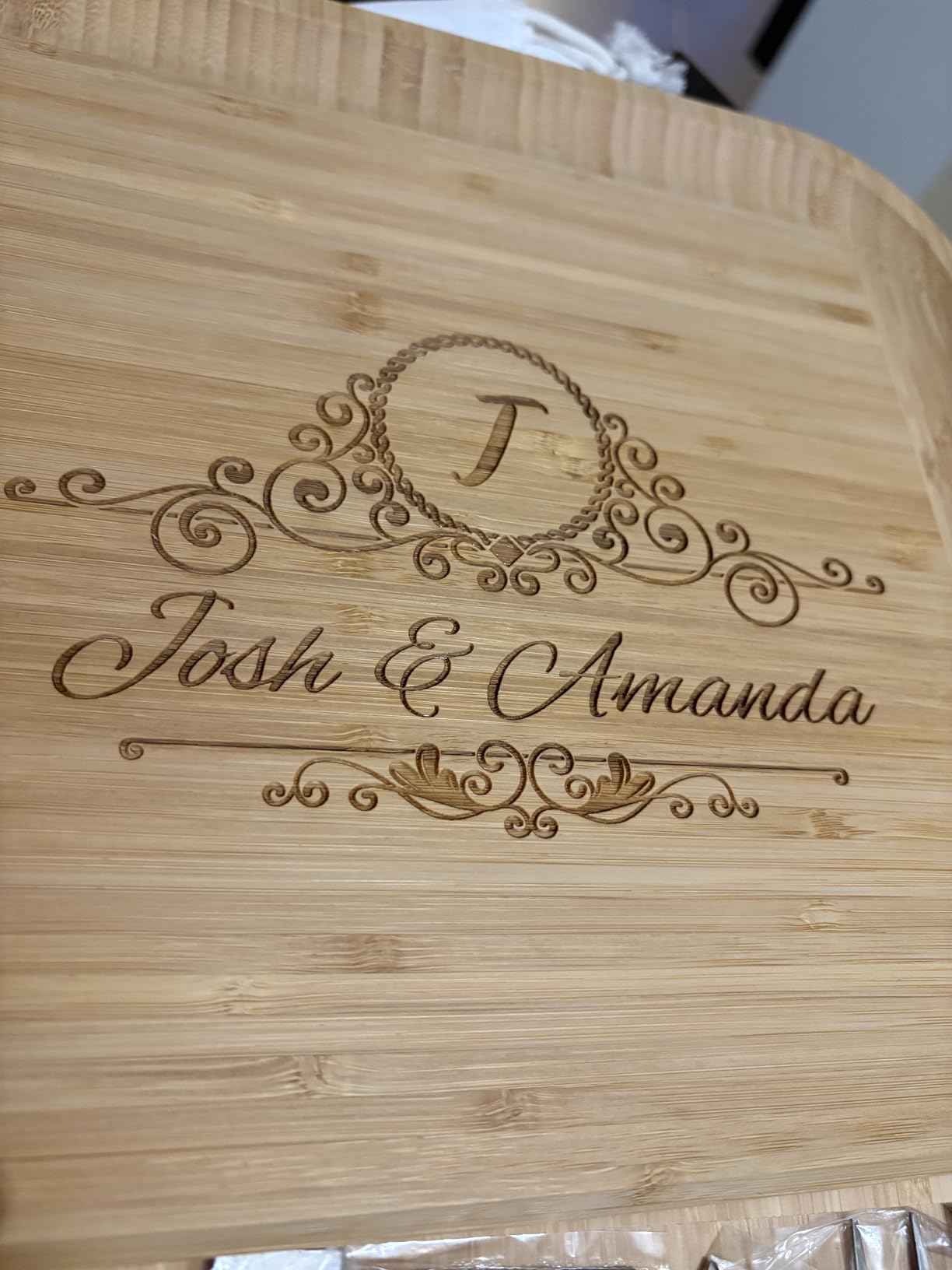 Charcuterie Boards Gift Set by Bambüsi - Large Bamboo Cheese Board for Serving, Entertaining, Cheese Platter for Kitchen, House Warming Gifts New Home, Wedding, Bridal Shower, Birthday Gifts for Women - Customer Photo 4