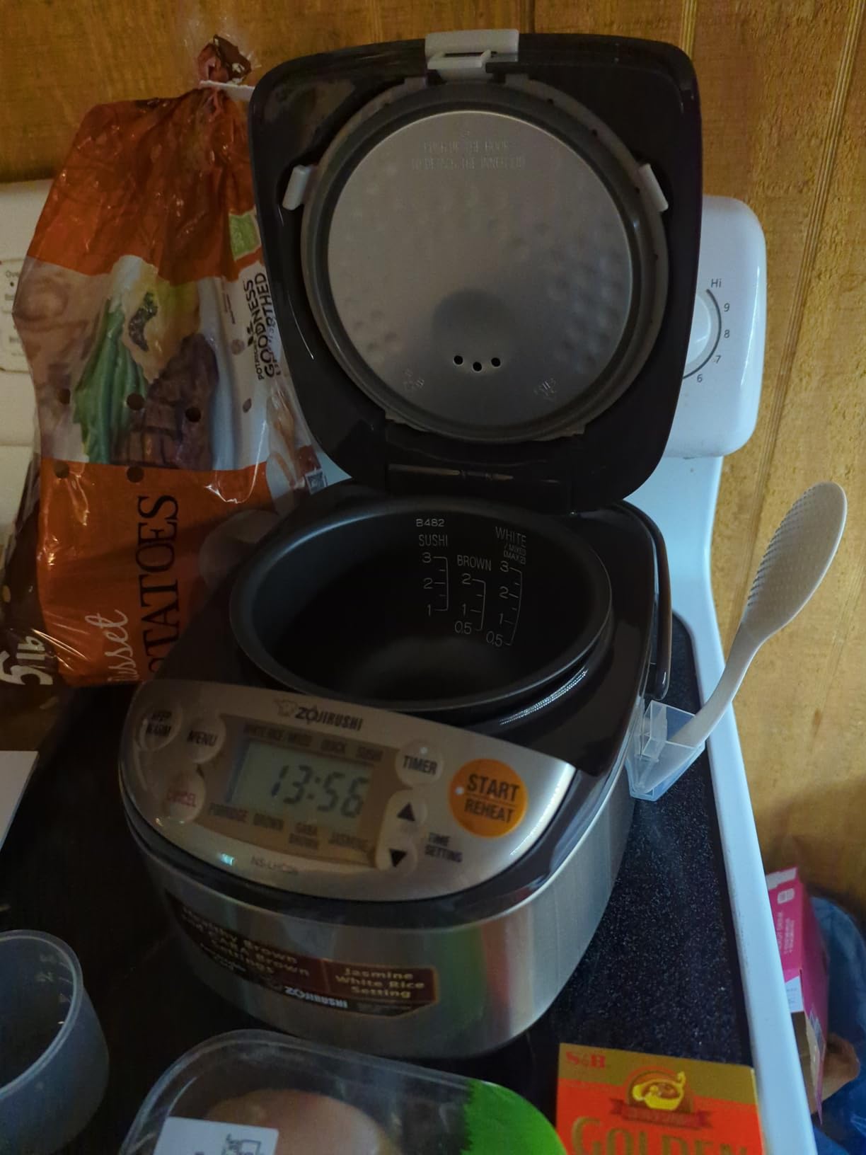 Zojirushi NS-LHC05 Micom Rice Cooker & Warmer, Stainless Dark Brown, 3 Cups Uncooked - Customer Photo 1