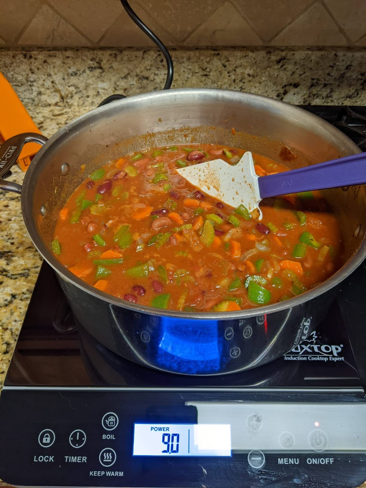 Duxtop Portable Induction Cooktop Burner, Induction Hot Plate with LCD Sensor Touch 1800 Watts, Silver 9600LS/BT-200DZ - Customer Photo 3