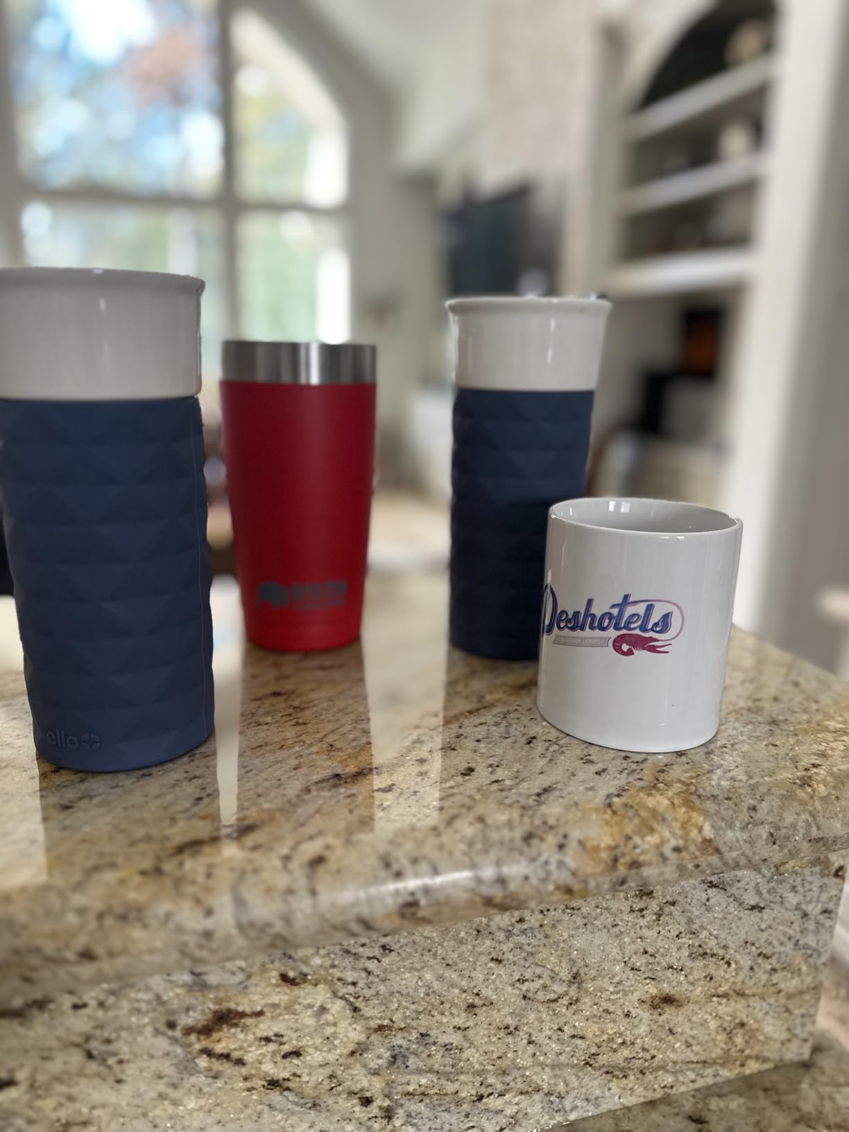 Ello Ogden 16oz Ceramic Travel Mug with Splash-Resistant Slider Lid and Protective Silicone Sleeve, Perfect for Coffee or Tea, BPA-Free, Dishwasher Safe - Customer Photo 1