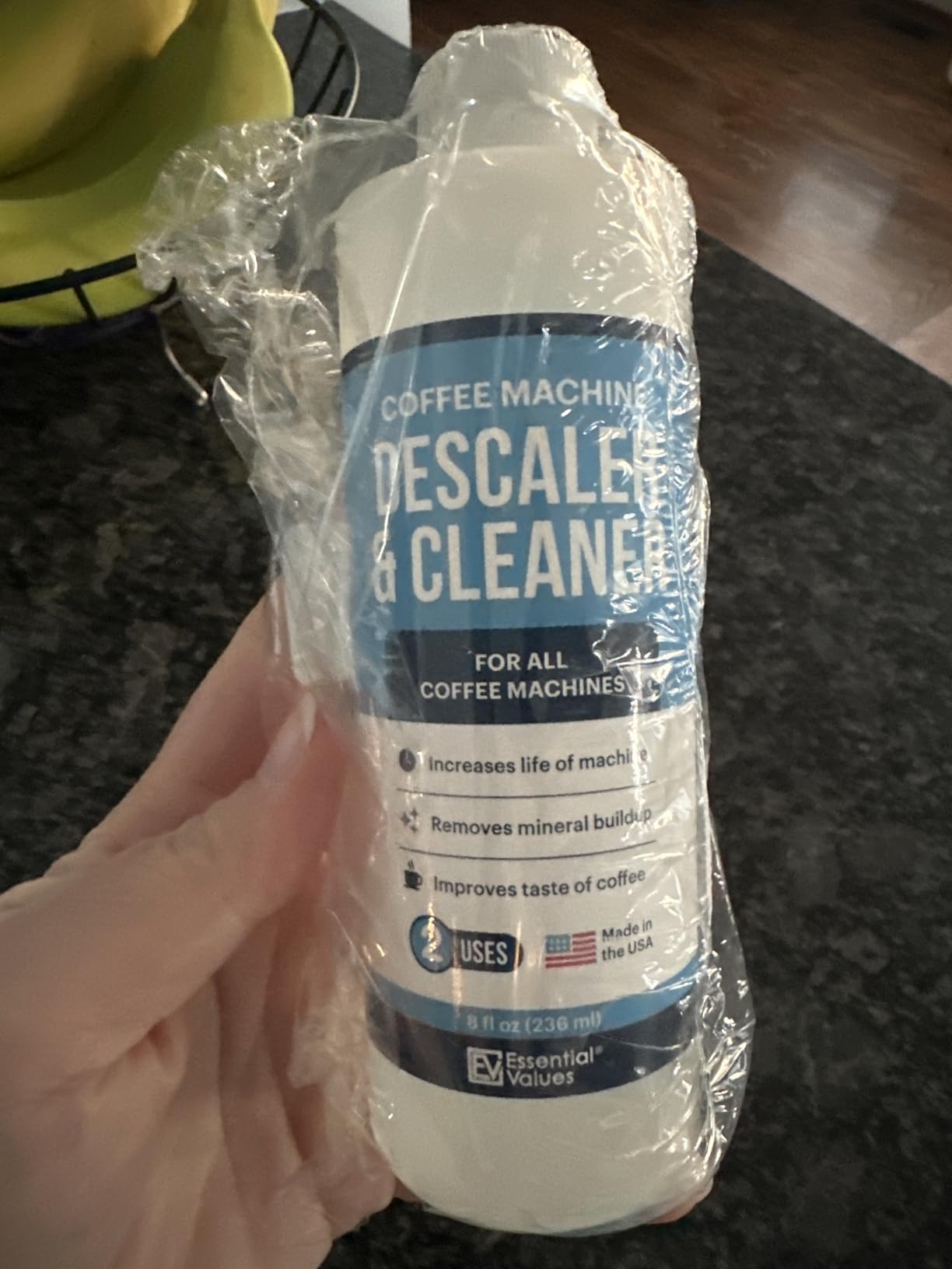 Essential Values Descaling Solution for Delonghi Keurig Breville Nespresso (4 Uses) - Coffee Machine Descaler Cleaner - Liquid To Descale Automatic Coffee Makers & Espresso Machines Customer Review Essential Values Descaling Solution for Delonghi Keurig Breville Nespresso (4 Uses) - Coffee Machine Descaler Cleaner - Liquid To Descale Automatic Coffee Makers & Espresso Machines - Customer Photo 0