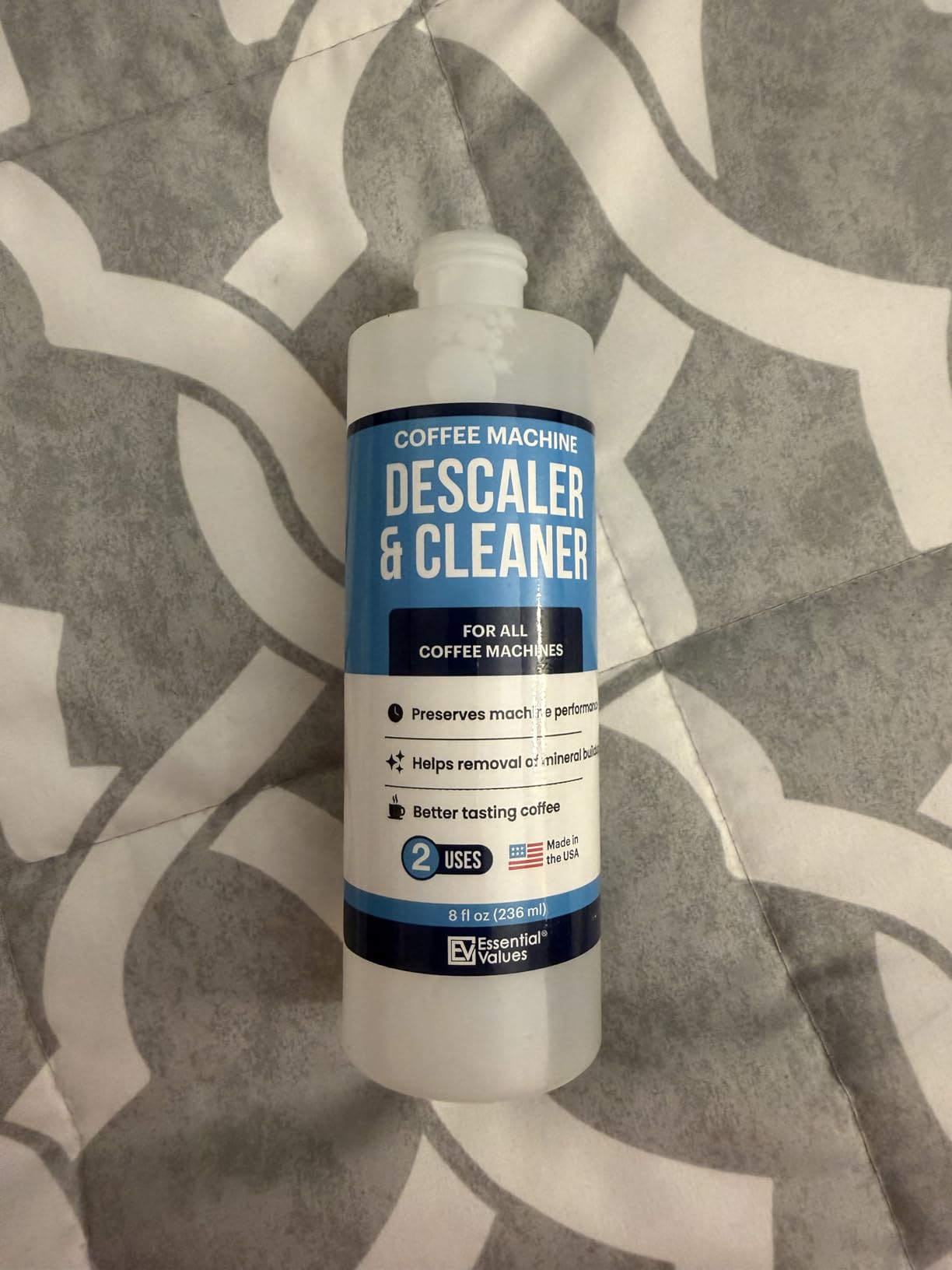 Essential Values Descaling Solution for Delonghi Keurig Breville Nespresso (4 Uses) - Coffee Machine Descaler Cleaner - Liquid To Descale Automatic Coffee Makers & Espresso Machines Customer Review Essential Values Descaling Solution for Delonghi Keurig Breville Nespresso (4 Uses) - Coffee Machine Descaler Cleaner - Liquid To Descale Automatic Coffee Makers & Espresso Machines - Customer Photo 2