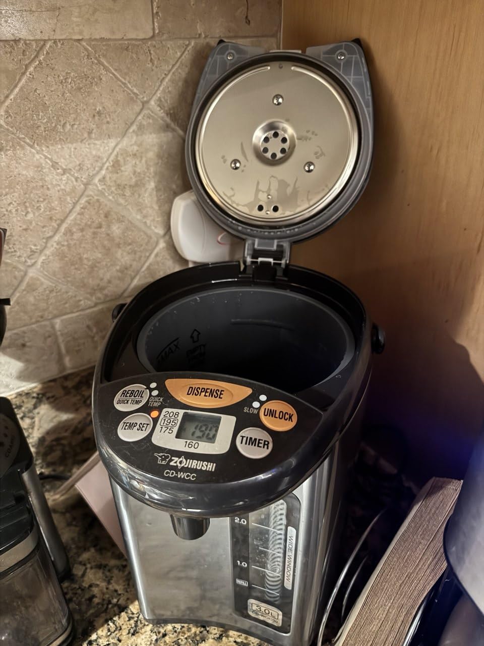 Zojirushi Micom Water Boiler and Warmer (135 oz. / 4L, Silver) - Customer Photo 3