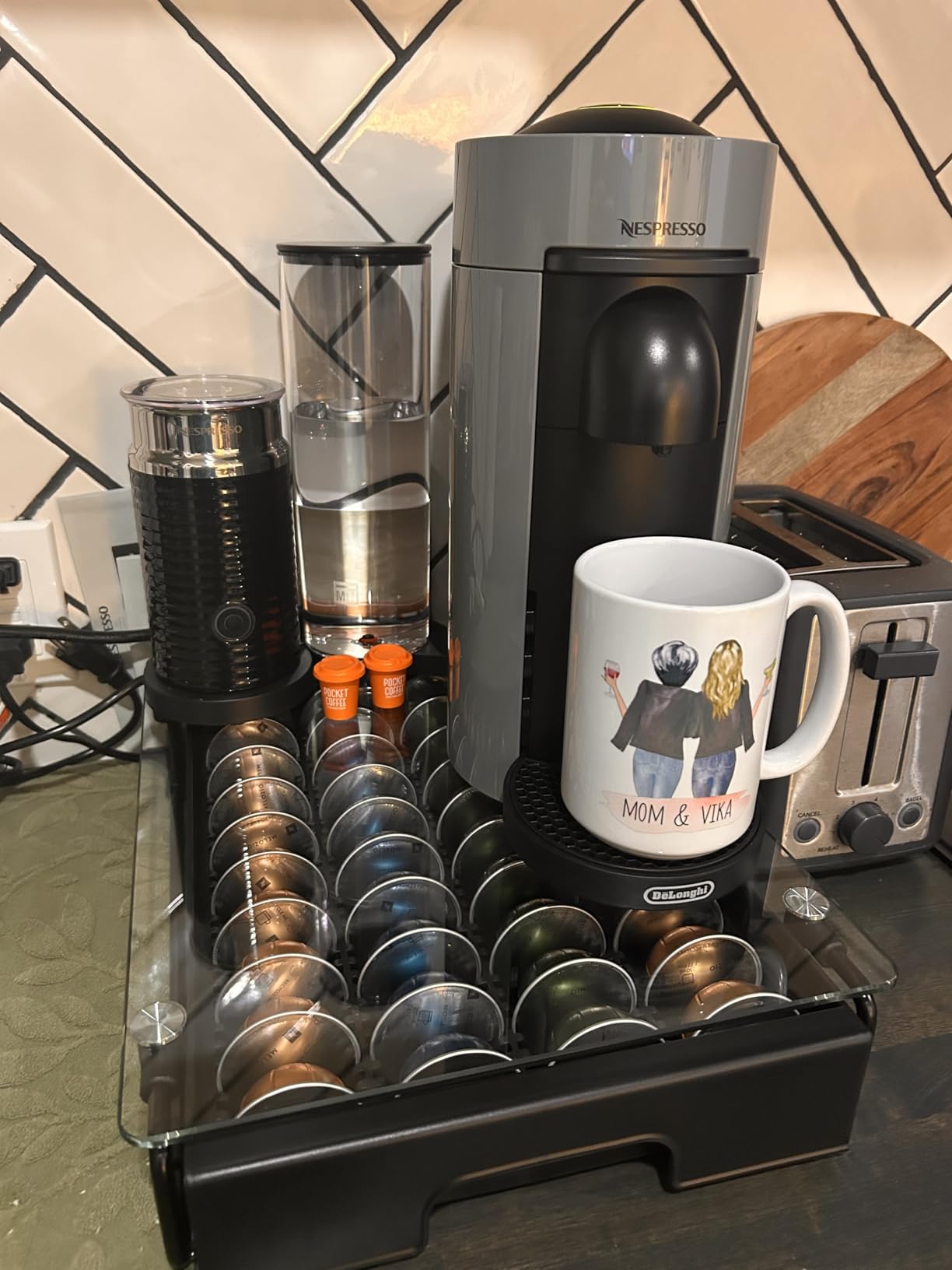 Nespresso Vertuo Plus Coffee and Espresso Maker by De'Longhi, Grey - Customer Photo 3