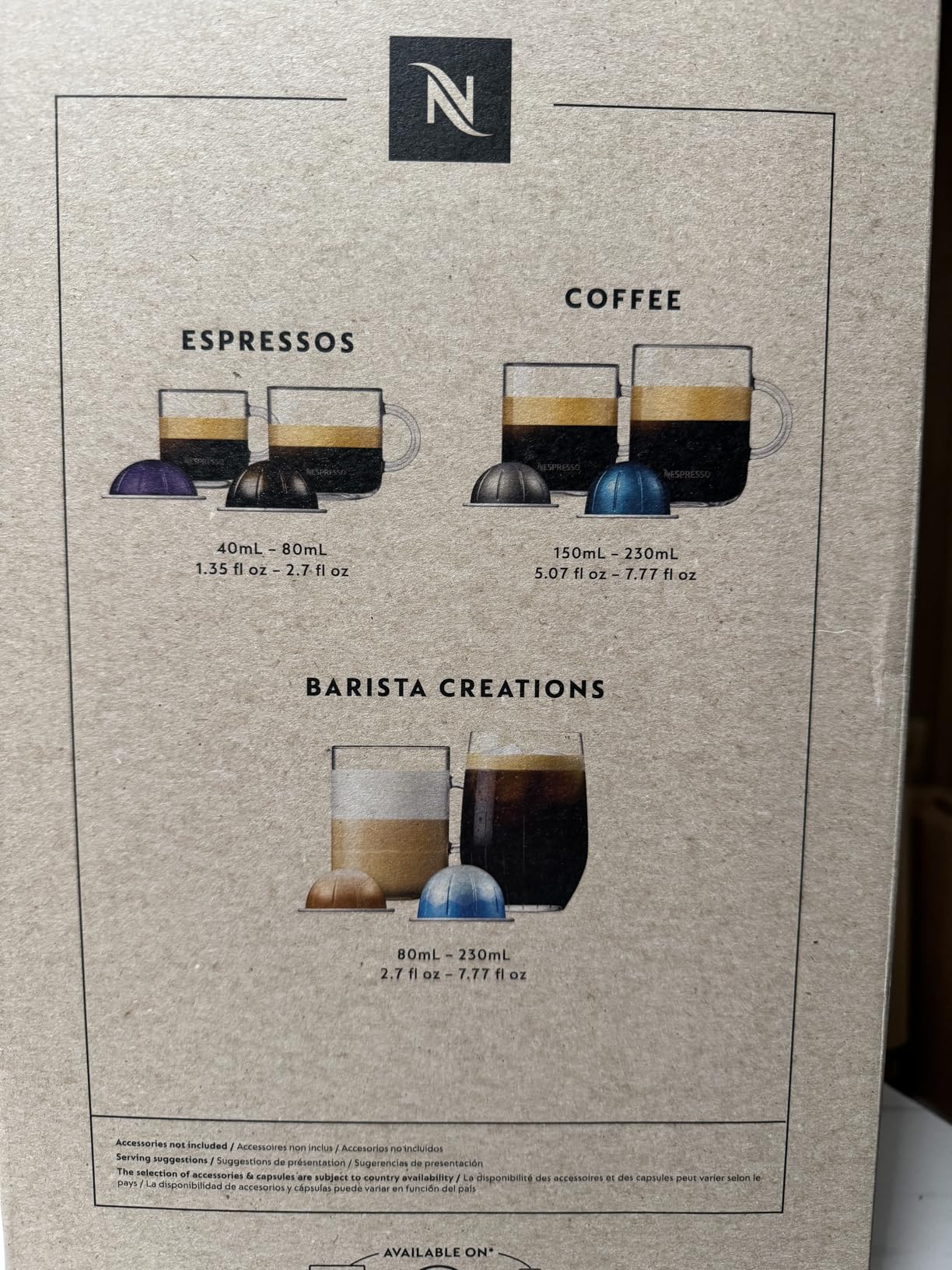 De'Longhi Nespresso Vertuo Plus Coffee and Espresso Maker by De'Longhi, Grey - Customer Photo 4
