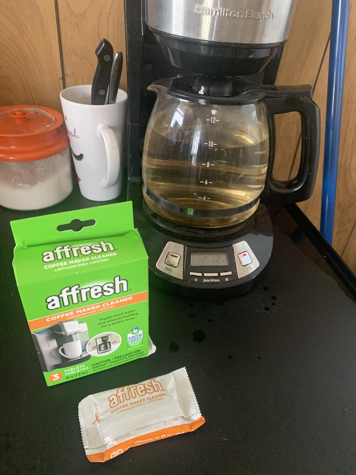 Affresh Coffee Maker Cleaner, for Multi Cup Drip, Pod, Single Serve and Espresso, Descales & Cleans Limescale & Mineral Deposits, 3 Tablets, 3 Month Supply - Customer Photo 3