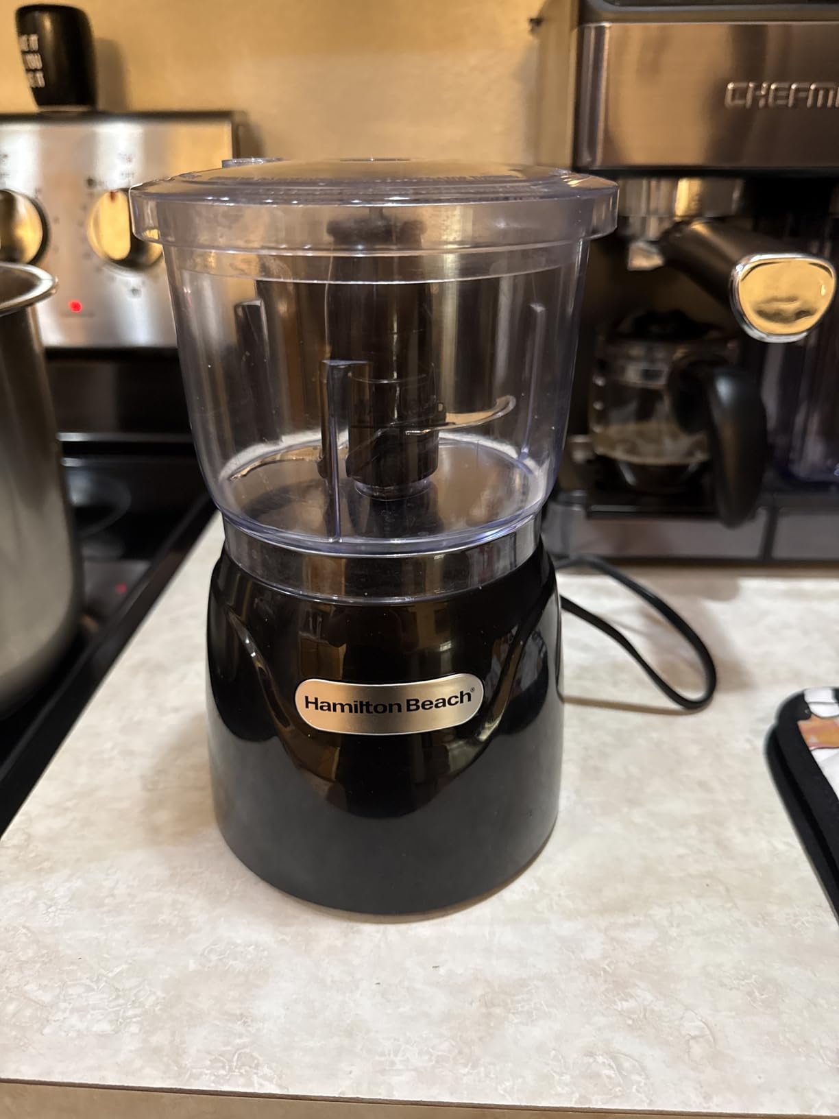 Hamilton Beach Electric Vegetable Chopper & Mini Food Processor, 3-Cup, 350 Watts, for Dicing, Mincing, and Puree, Black (72850) customer photo 2