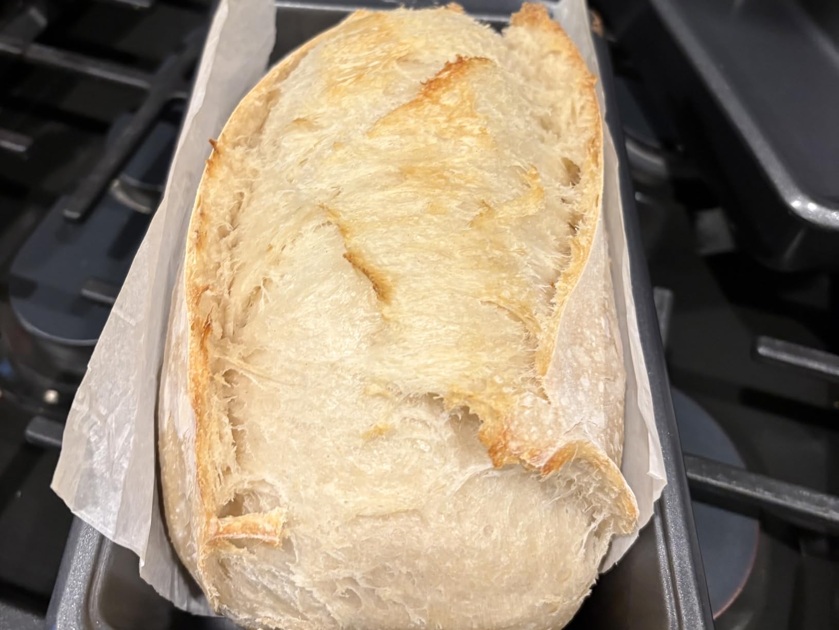 Amazon Basics Rectangular Nonstick Bread Loaf Pan for Baking Meatloaf with Even Heat Distribution, 9.5 x 5 Inch, Gray, Set of 2 customer photo 1