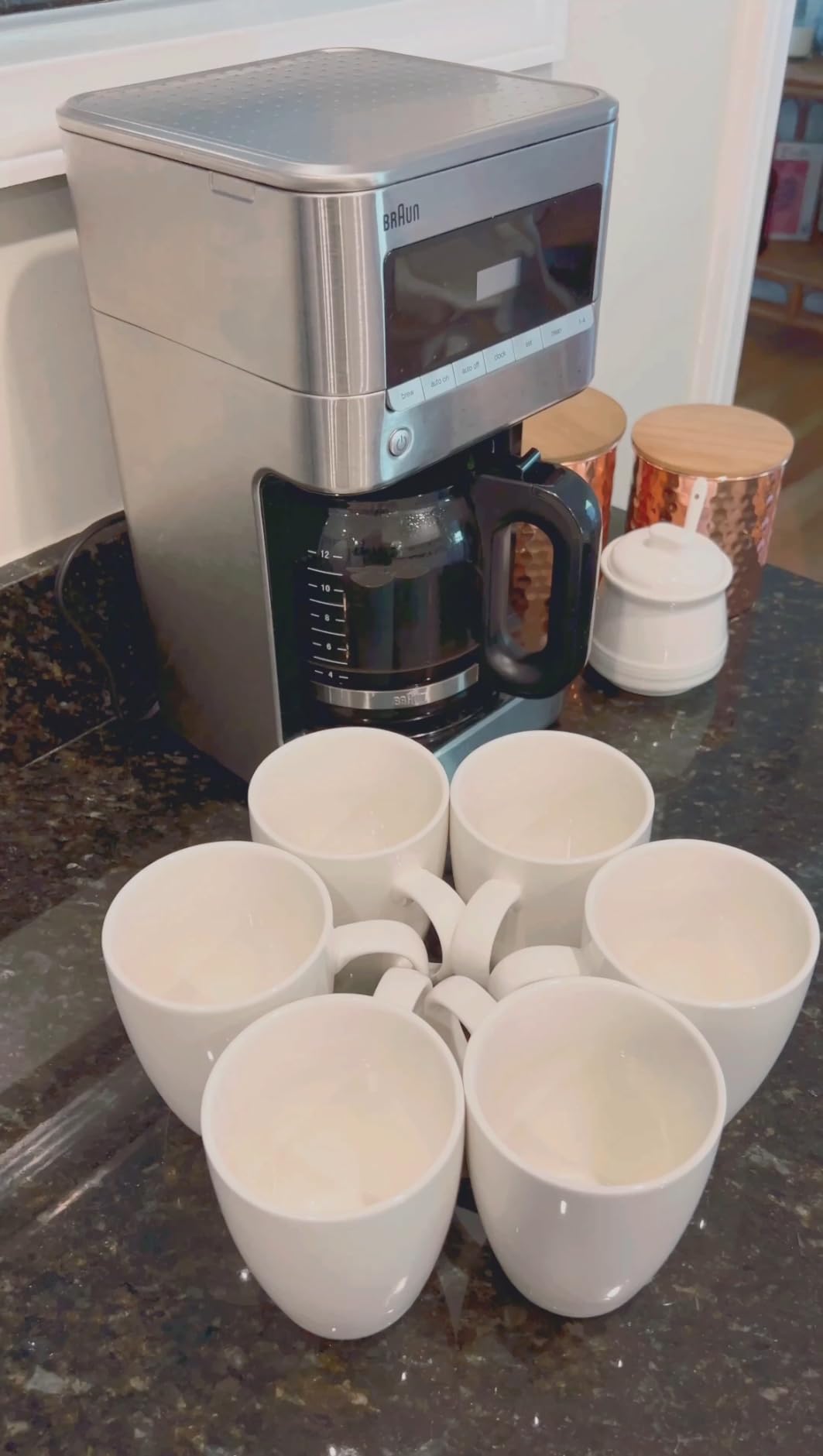 Sweese Porcelain Coffee Mugs - 16 Ounce - Set of 6, Cups for Latte, Hot Tea, Cappuccino, Mocha, Cocoa, White - Customer Photo 1