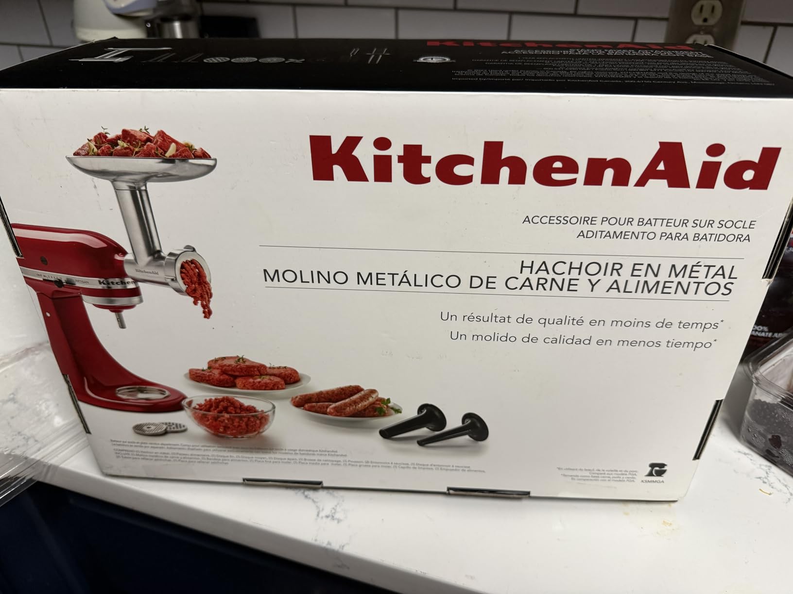 KitchenAid Stand Mixer Attachment, Food Grinder KSMMGA, Metal Food Grinder customer photo 1