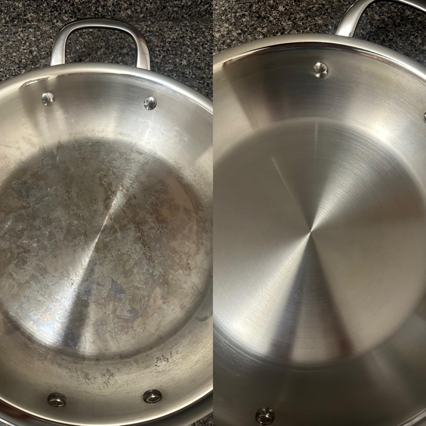 Bar Keepers Friend Cookware Cleanser & Polish (2 x 12 oz) Stainless Steel Cleaner & Degreaser for Pots, Pans, Bakeware & Grills - Removes Sticky Residue, Rust Stains & Lime Deposits - Customer Photo 1
