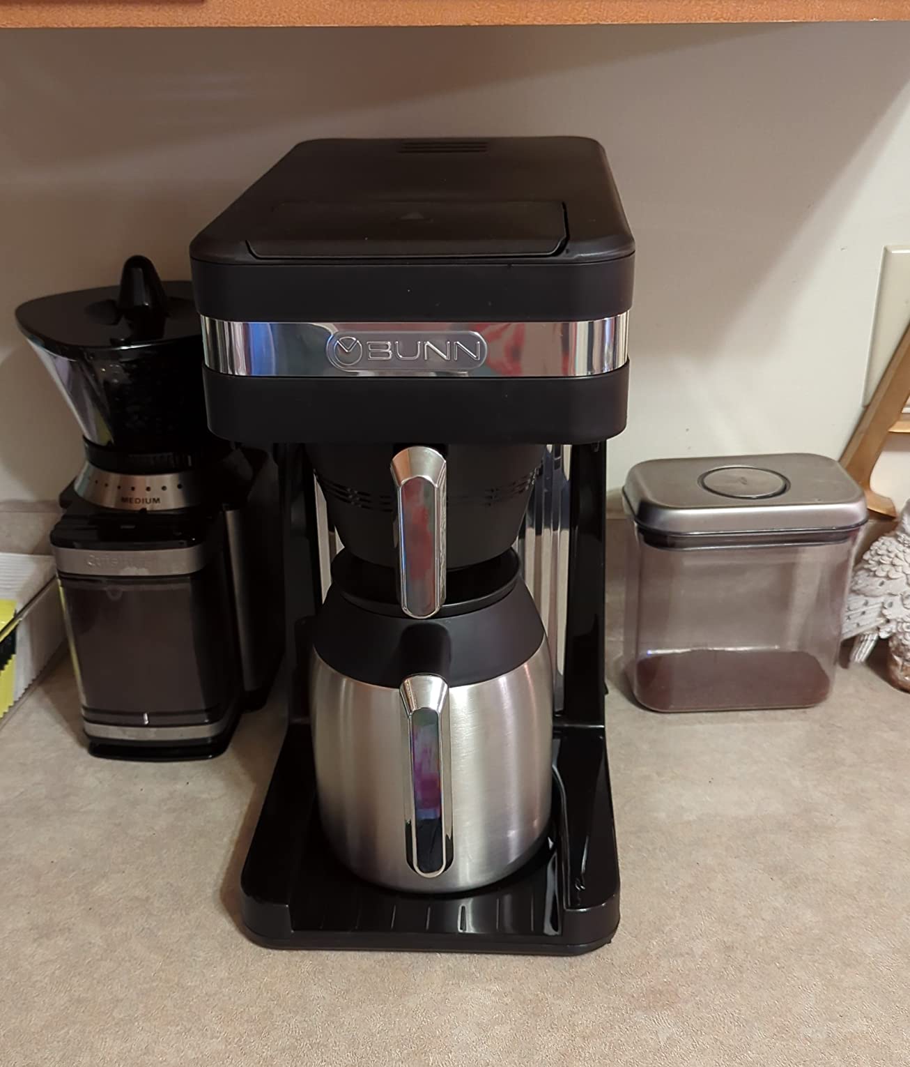 BUNN 55200 CSB3T Speed Brew Platinum Thermal Coffee Maker Stainless Steel, 10-Cup, Black - Customer Photo 5