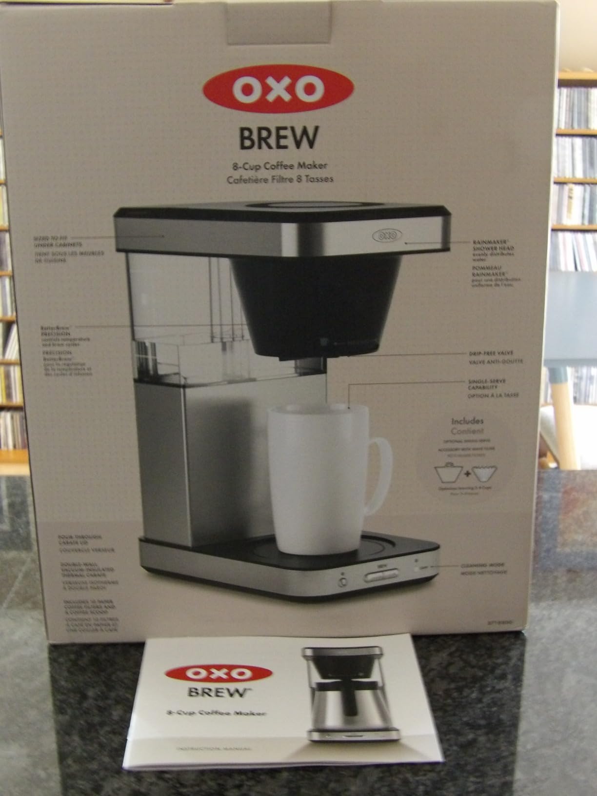 OXO Brew 8-Cup Coffee Maker - Single-Serve & Carafe, Thermal Stainless Steel, SCA Certified - Customer Photo 2