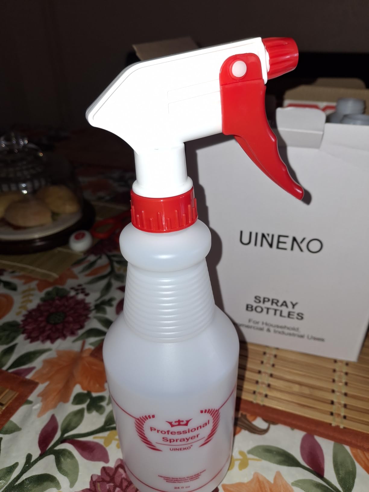 Plastic Spray Bottle (4 Pack, 24 Oz, All-Purpose) Heavy Duty Spraying Bottles Leak Proof Mist Empty Water Bottle for Cleaning Solution Planting Pet with Adjustable Nozzle and Measurements - Customer Photo 2
