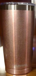 SUNWILL Travel Coffee Tumbler 20 oz, Insulated Mug with Lid, Stainless Steel Cup for Outdoor, Powder Coated Navy - Customer Photo 1