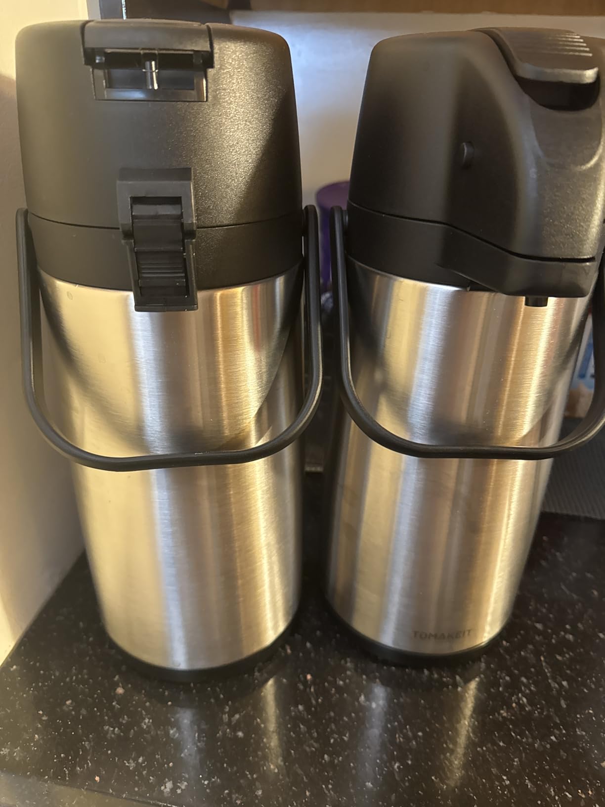 Airpot Coffee Dispenser Thermal with Pump,3L/102 Oz Insulated Stainless Steel Large Airpot Coffee Carafe Lever Action for Hot/Cold Water,Thermal Carafe for Hot Cocoa for Parties - Customer Photo 1