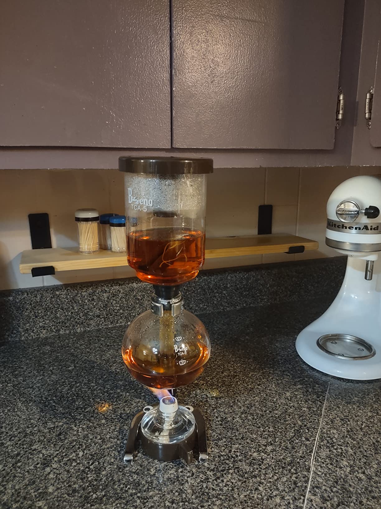 YUCHENGTECH Siphon Coffee Maker Tabletop Glass, 5 Cups (600ml) - Customer Photo 2