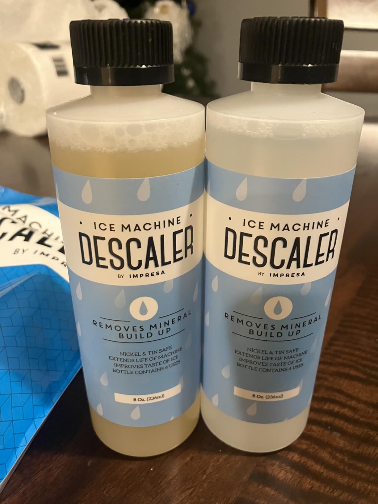 IMPRESA Ice Machine Cleaner Descaler - 8 Fl Oz - Pack of 2-8 Total Uses - Nickel-Safe Ice Machine Cleaning Solution - Compatible with Scotsman, Manitowoc & Opal models - Customer Photo 1