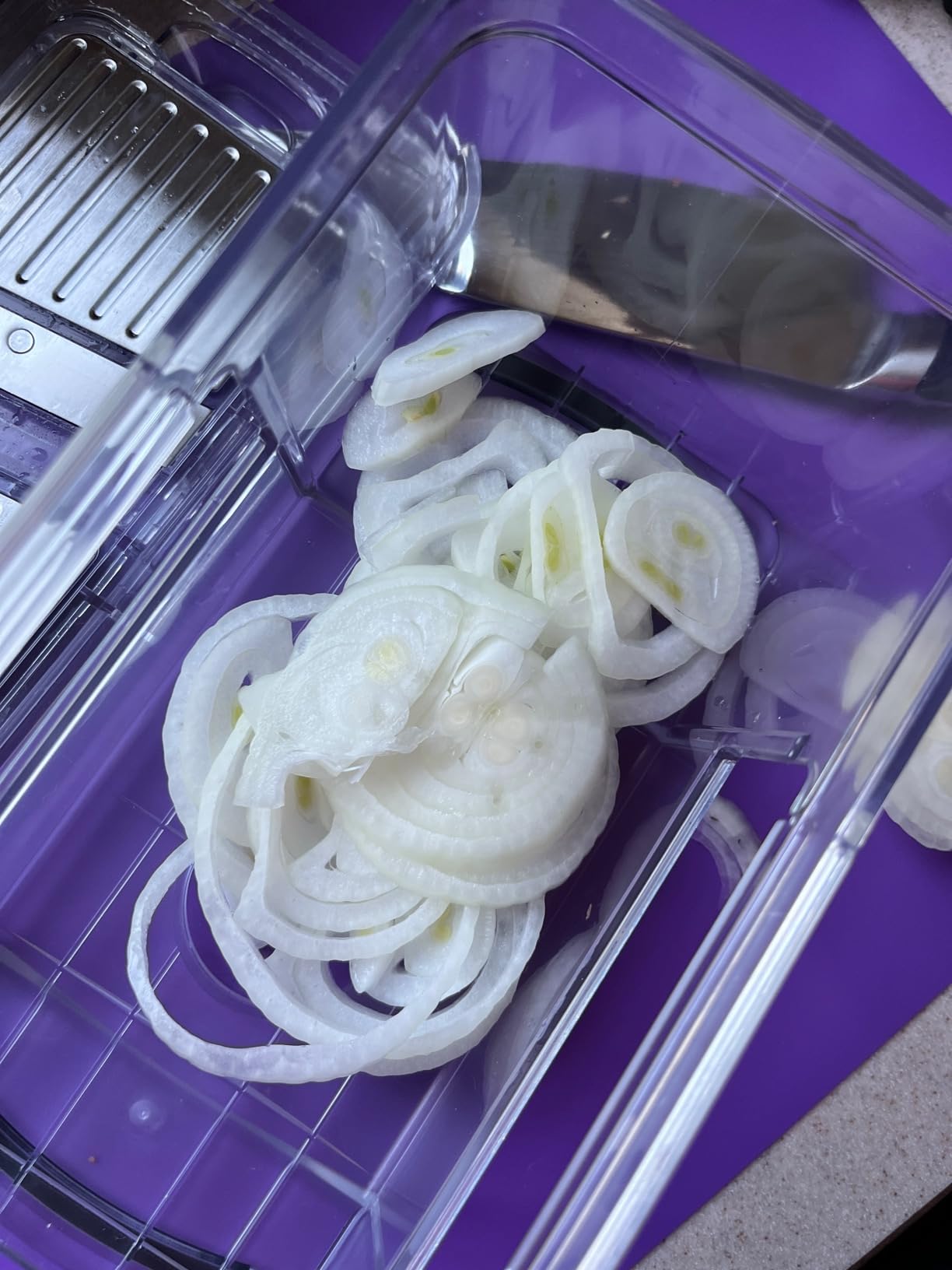 Fullstar XL Vegetable Chopper & Mandoline Slicer - Vegetable, Onion, Potato, Food, Veggie & Fruit Slicer, Dicer & Spiralizer with Pull-Out Catch Tray, Kitchen Gadgets & Gifts (6 in 1, Black/White) customer photo 2