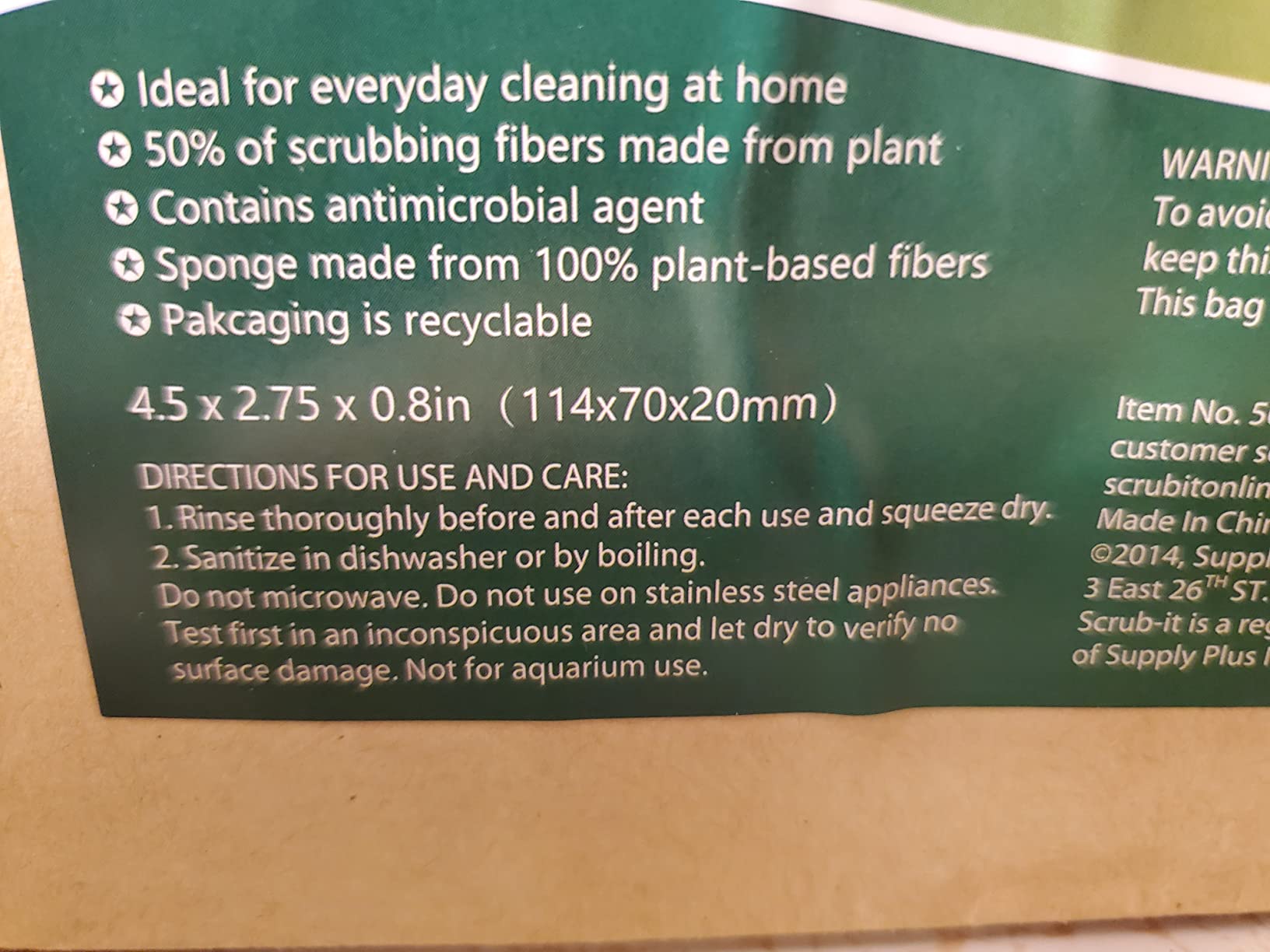 SCRUBIT Natural Scouring Pads (12 Pack) - Eco Friendly Scrubbing Pads for Kitchen Cleaning, Dishes, and Pots - Non-Scratch Kitchen Scrubbers - 100% Natural Sisal Fibers (12 Pack) Customer Review SCRUBIT Natural Scouring Pads (12 Pack) - Eco Friendly Scrubbing Pads for Kitchen Cleaning, Dishes, and Pots - Non-Scratch Kitchen Scrubbers - 100% Natural Sisal Fibers (12 Pack) - Customer Photo 4
