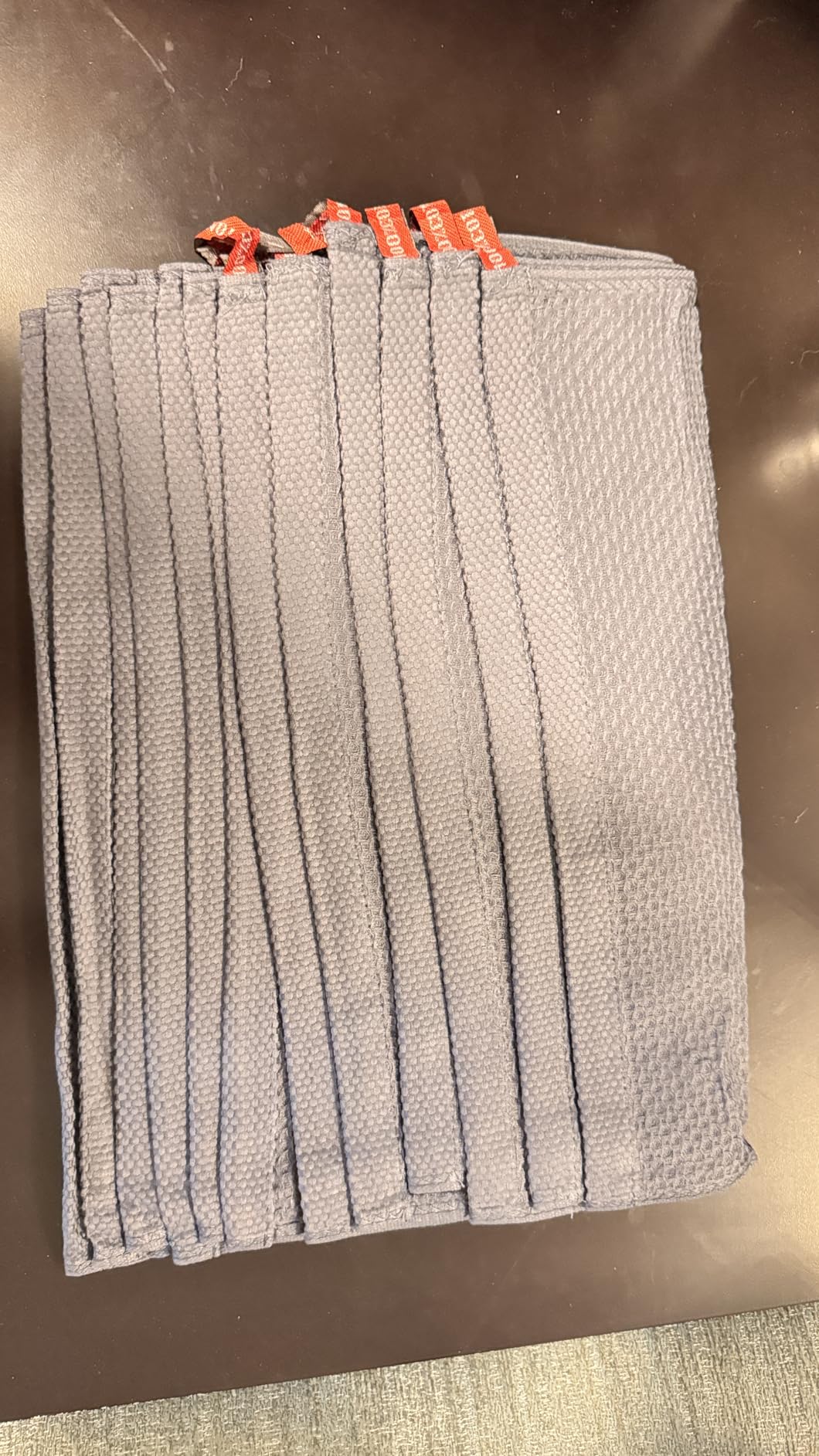 Homaxy 100% Cotton Waffle Weave Kitchen Dish Cloths, Ultra Soft Absorbent Quick Drying Dish Towels, 12 x 12 Inches, 6-Pack, Beige - Customer Photo 3