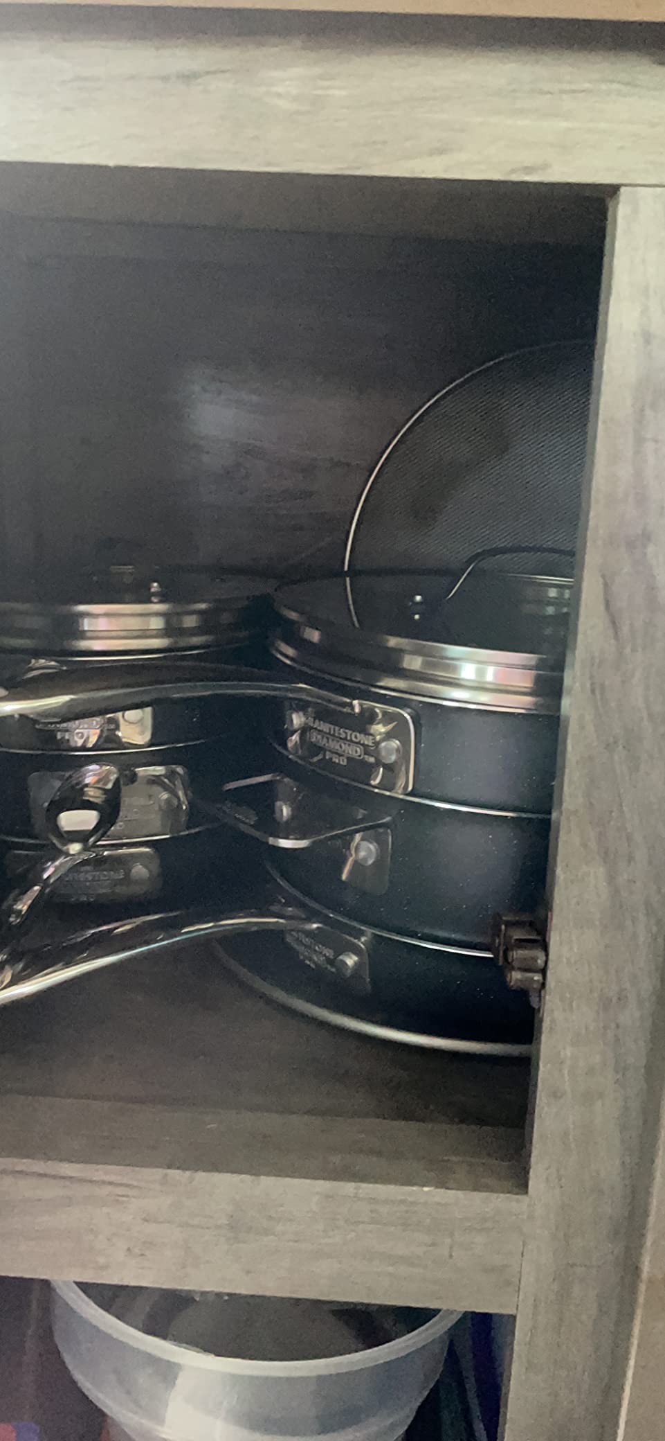 Granitestone Original Stack Master 10 Piece Cookware Set, Triple Layer Nonstick Granite Stone with Diamond infused Coating, Dishwasher Oven Safe, Non-Toxic Pots and Pans, Large, Black - Customer Photo 2