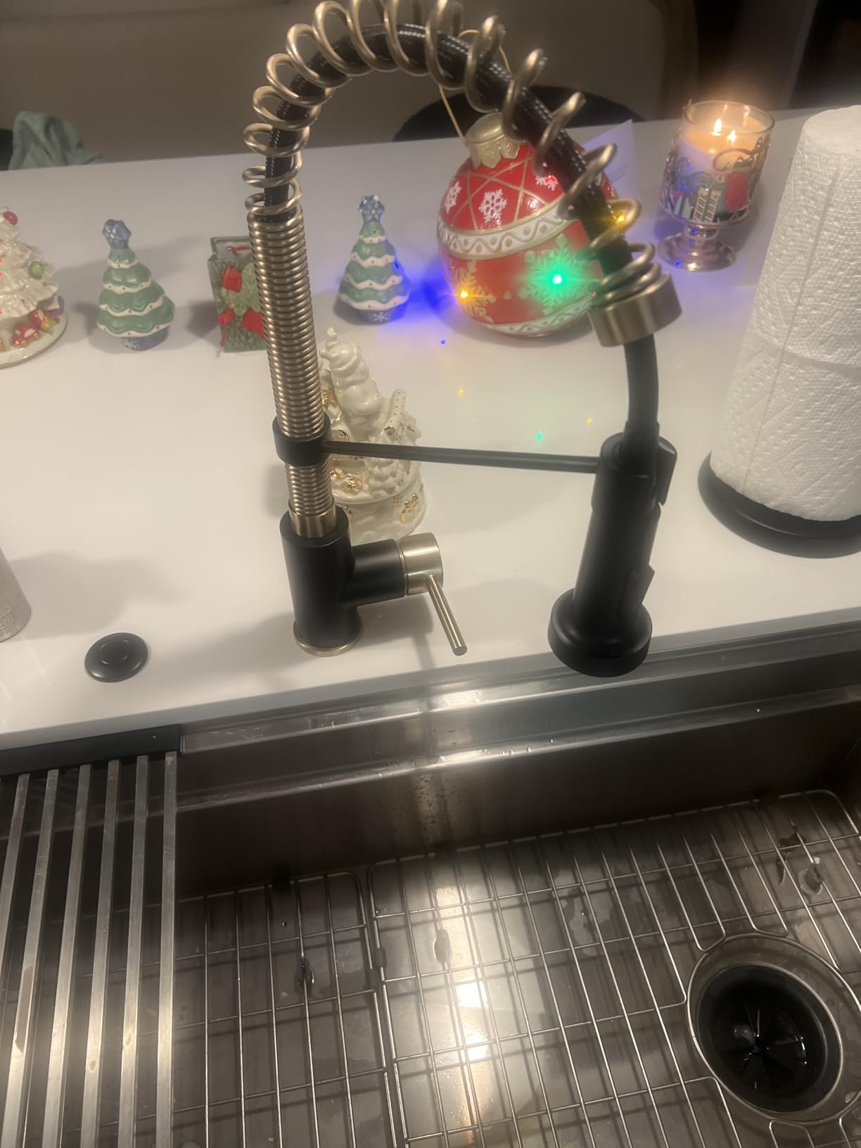 KRAUS Bolden Commercial Style 2-Function Single Handle Pull Down Kitchen Faucet in Spot-Free Stainless Steel, KPF-1610SFS - Customer Photo 2