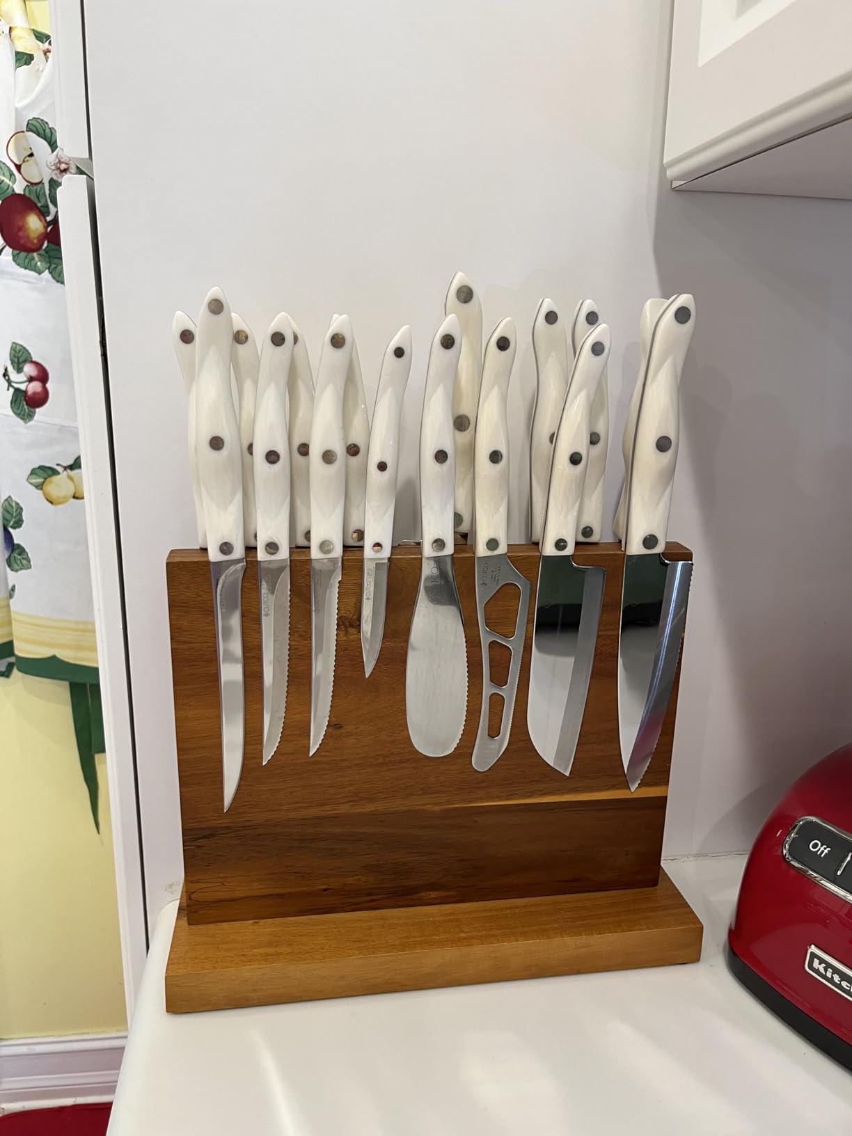 Home Kitchen Magnetic Knife Block Holder Rack Magnetic Stands with Strong Enhanced Magnets Multifunctional Storage Knife Holder customer photo 1
