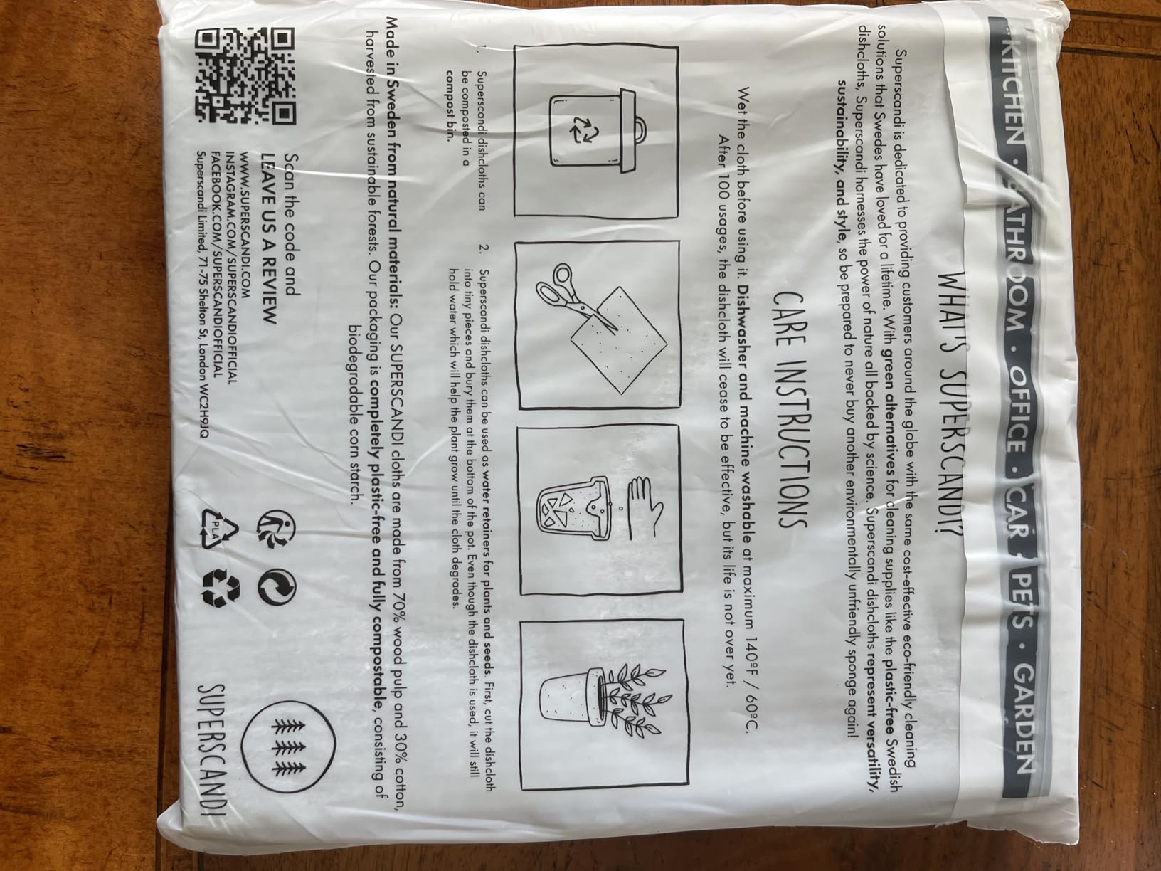 SUPERSCANDI 10 Pack Swedish Dishcloths for Kitchen - 100% Biodegradable & Compostable Reusable Paper Towels Washable, Food-Safe & Without Plastic - Dish Rags Suitable for Any Surface, Grey customer photo 1