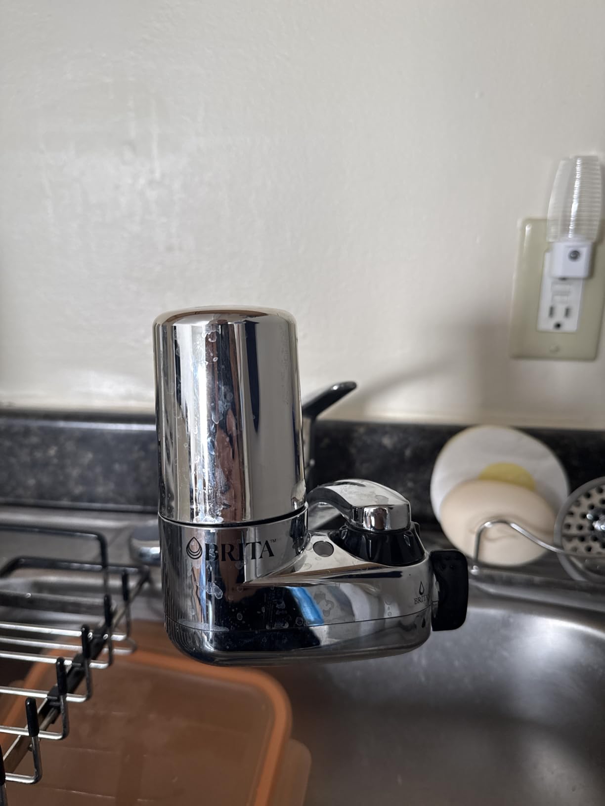 Brita Faucet Mount Water Filter System, Chrome, No-Wait Filtration, Easy Install, Multi-Use Tap Water Filter for Kitchens, Bathrooms & Small Spaces - Customer Photo 1