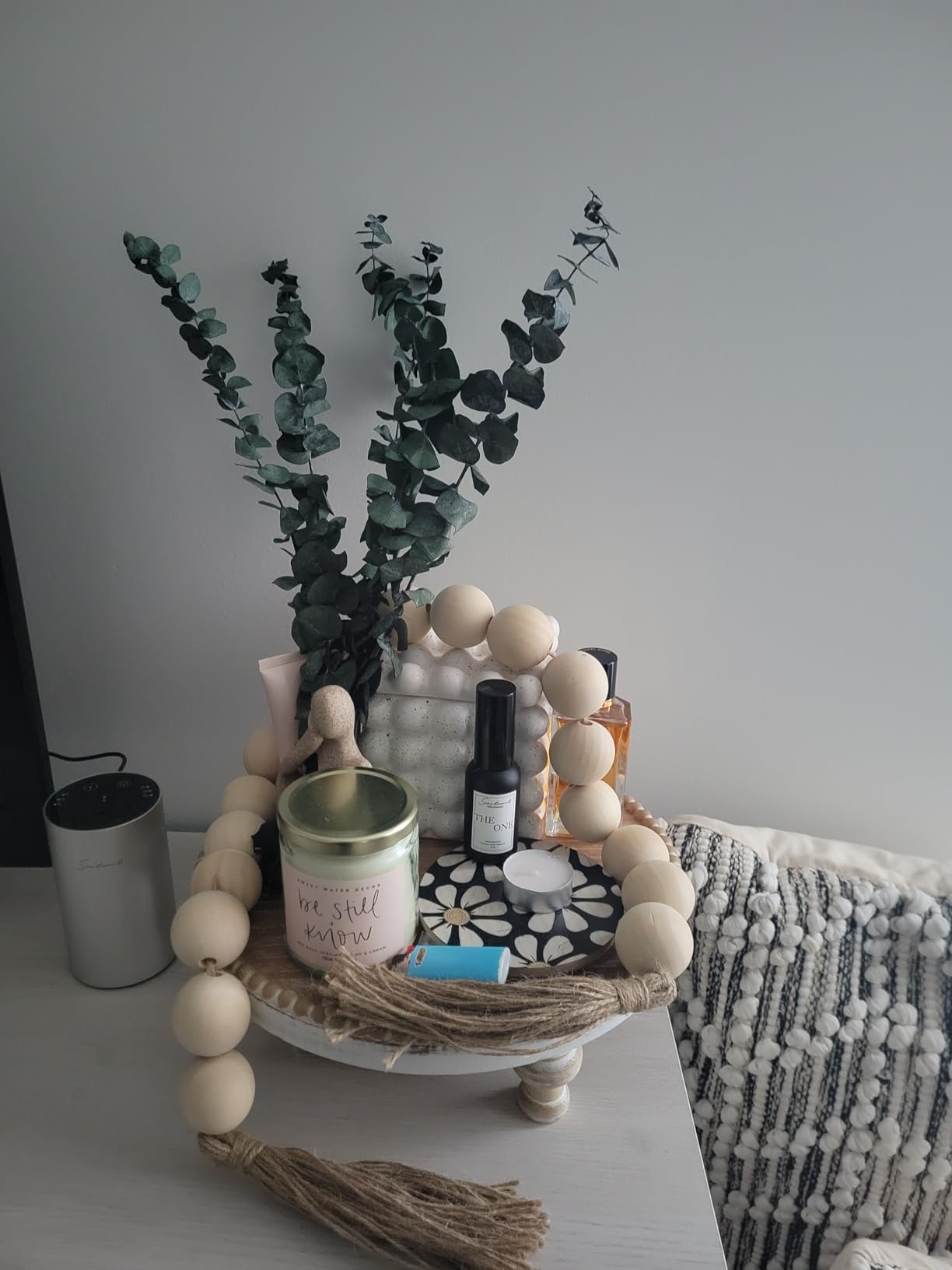 Sweet Water Decor Relax Girl, Peppermint, Cedar, Clove, and Eucalyptus Scented Soy Wax Candle for Home | 9oz Clear Jar, 40 Hour Burn Time, Non Toxic, Made in The USA - Customer Photo 2