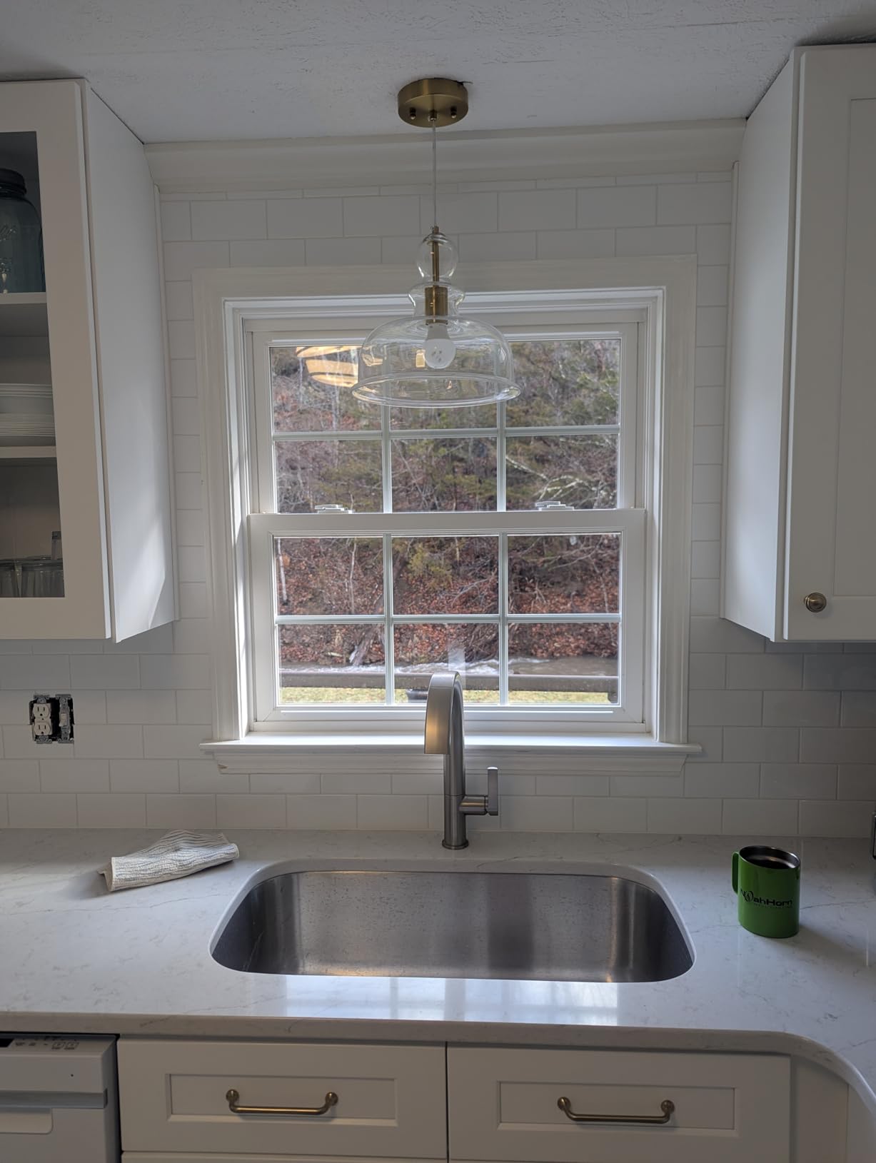 Delta Keele Brushed Nickel Kitchen Faucet with Pull Down Sprayer, Modern Single Hole Kitchen Sink Faucet, Single Handle, Spotshield Stainless 19824LF-SP - Customer Photo 1