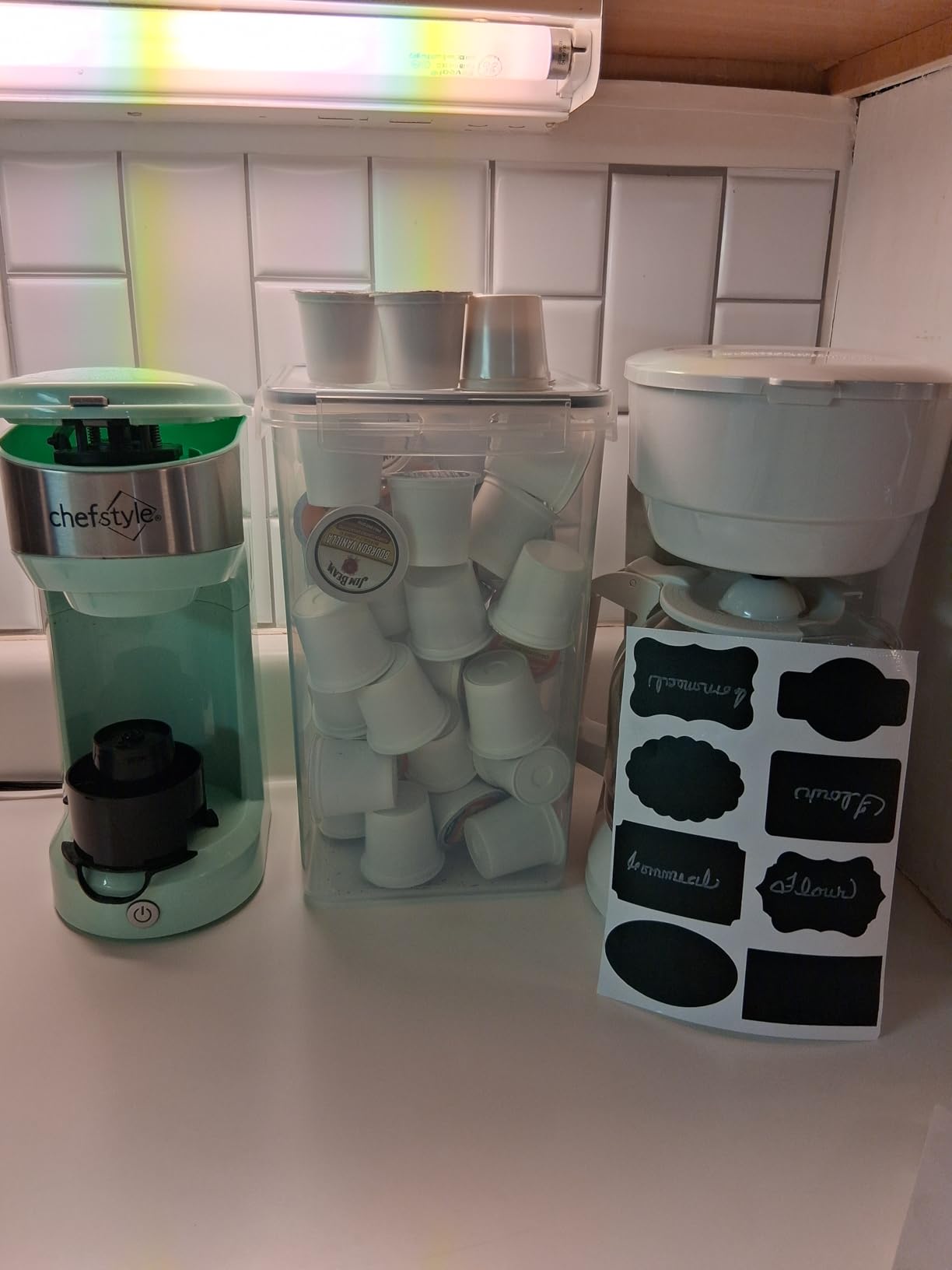 Vtopmart 4 PCS Large Food Storage Containers 5.2L / 175oz, 4 Pieces BPA Free Plastic Airtight Canisters for Flour, Sugar, Baking Supplies, Rice with Lids, 4 Measuring Cups and 24 Labels, Black Customer Review Vtopmart 4 PCS Large Food Storage Containers 5.2L / 175oz, 4 Pieces BPA Free Plastic Airtight Canisters for Flour, Sugar, Baking Supplies, Rice with Lids, 4 Measuring Cups and 24 Labels, Black - Customer Photo 0