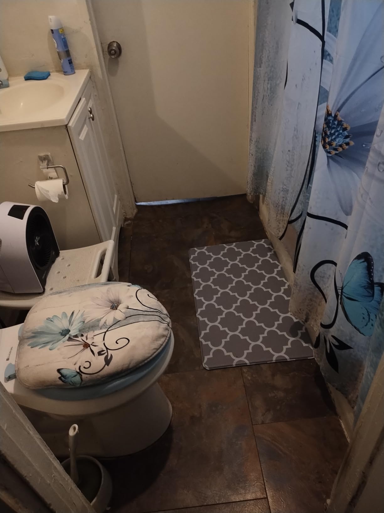 KMAT Kitchen Mat [2 PCS] Cushioned Anti-Fatigue Kitchen Rug, Waterproof Non-Slip Kitchen Mats and Rugs Heavy Duty PVC Ergonomic Comfort Foam Rug for Kitchen, Floor Home, Office, Sink, Laundry,Grey customer photo 1