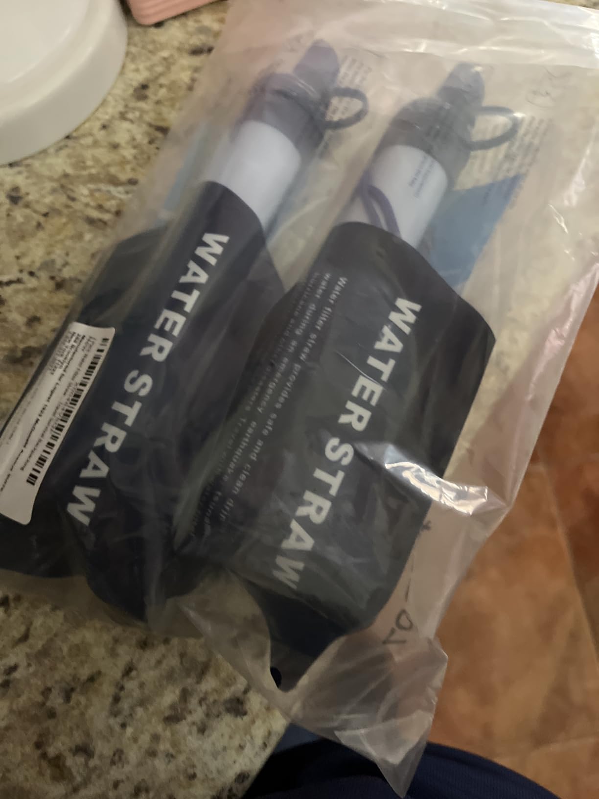 2 Pack Water Filter Straw - Water Purifying Device - Portable Personal Water Filtration Survival - for Emergency Kits Outdoor Activities and Hiking - Water Filter Camping Travel Survival Backpacking - Customer Photo 1