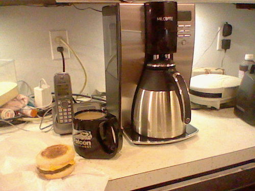 Mr. Coffee 10-Cup Programmable Coffee Maker, Insulated Thermal Carafe, Brew Strength Selection, Brew Now or Later, Stainless Steel - Customer Photo 3