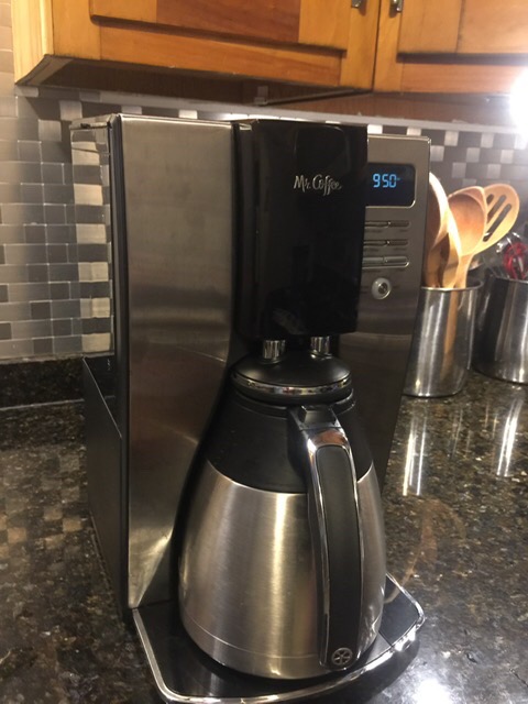 Mr. Coffee 10-Cup Programmable Coffee Maker, Insulated Thermal Carafe, Brew Strength Selection, Brew Now or Later, Stainless Steel - Customer Photo 3